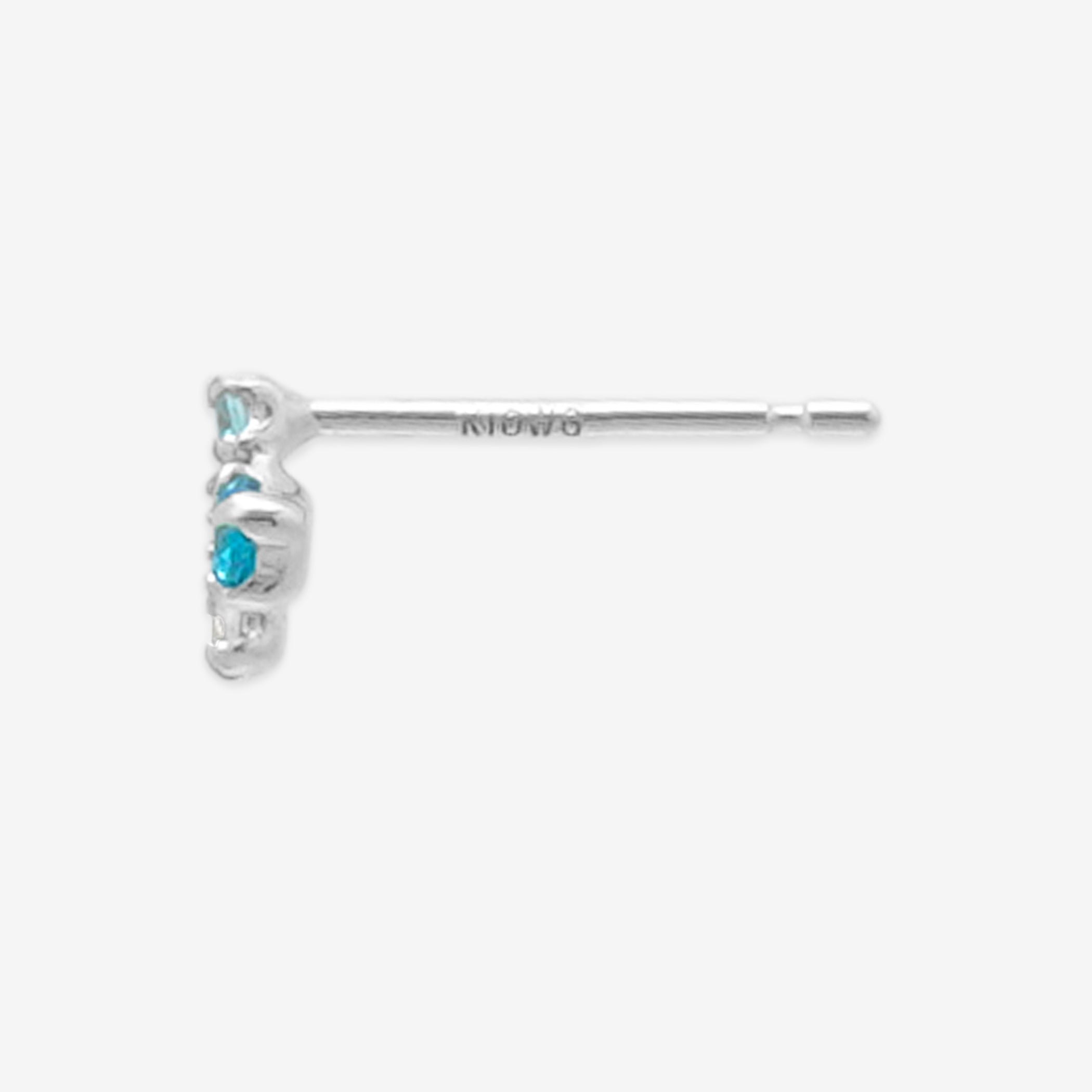 K10 ホワイトゴールド キュービックジルコニア ピアス