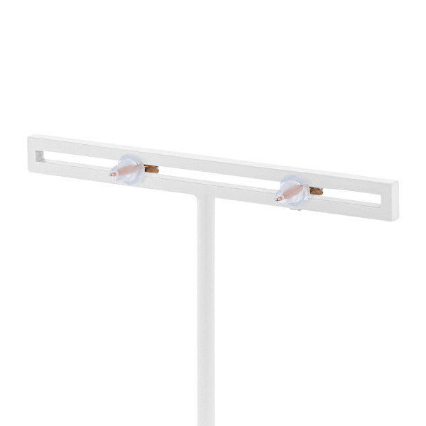 K18 ピンクゴールド キュービックジルコニア ピアス(4mm)