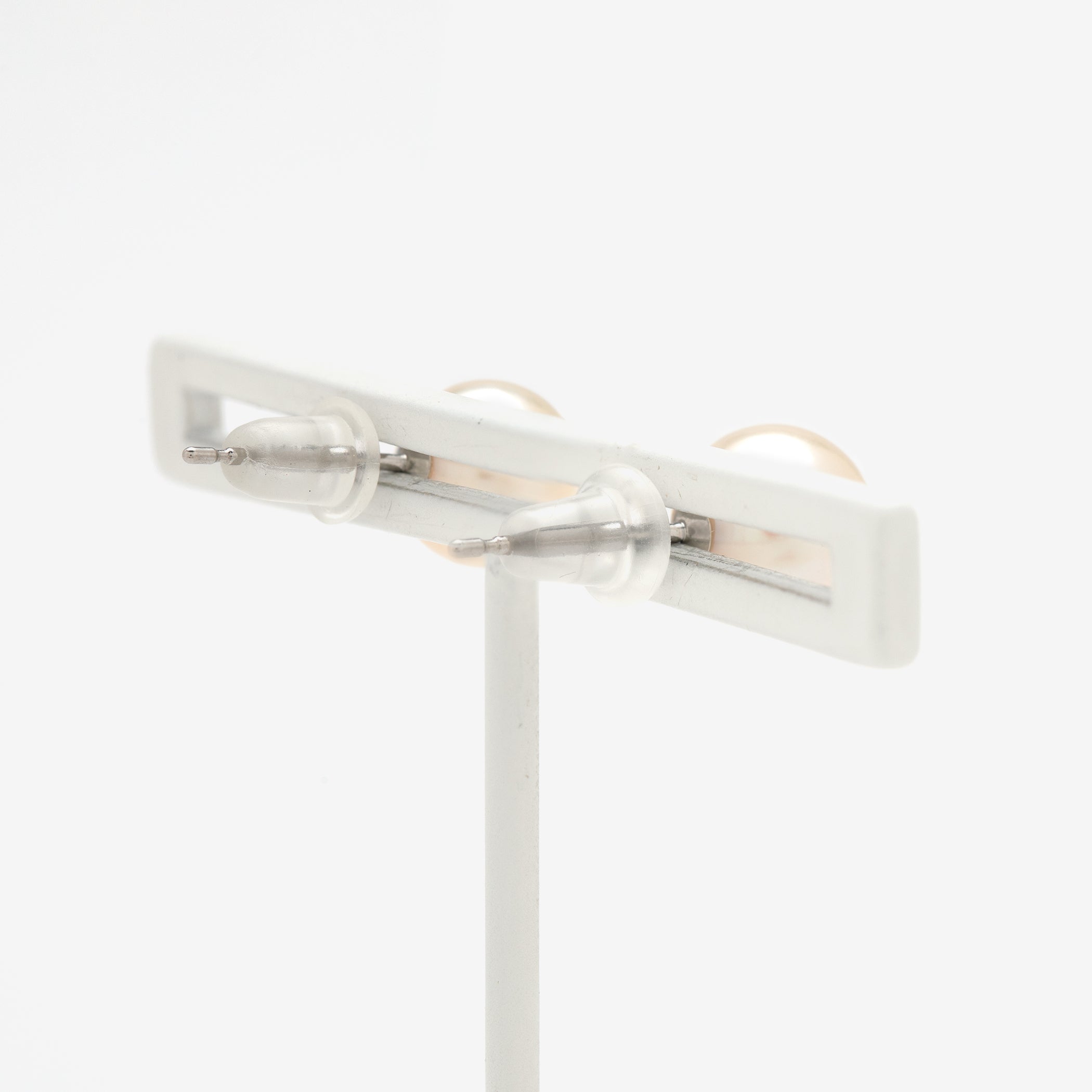 6月誕生石 プラチナ あこや真珠 ピアス(7.0-7.5mm)