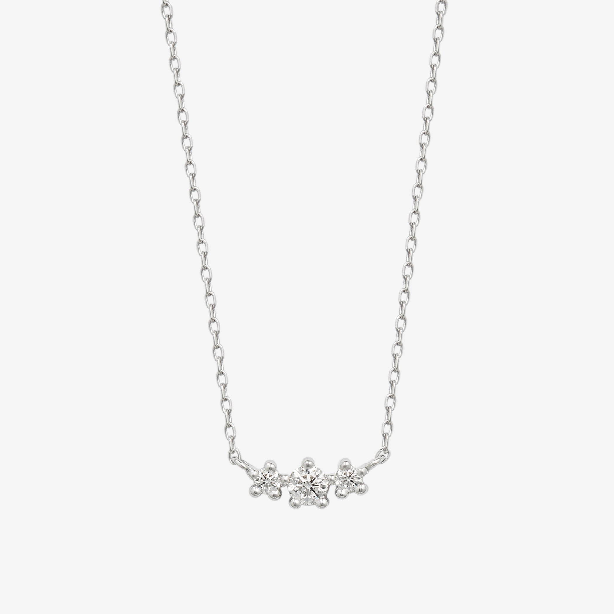 プラチナ ダイヤモンド ネックレス（0.1ct） – Milluflora | ミル