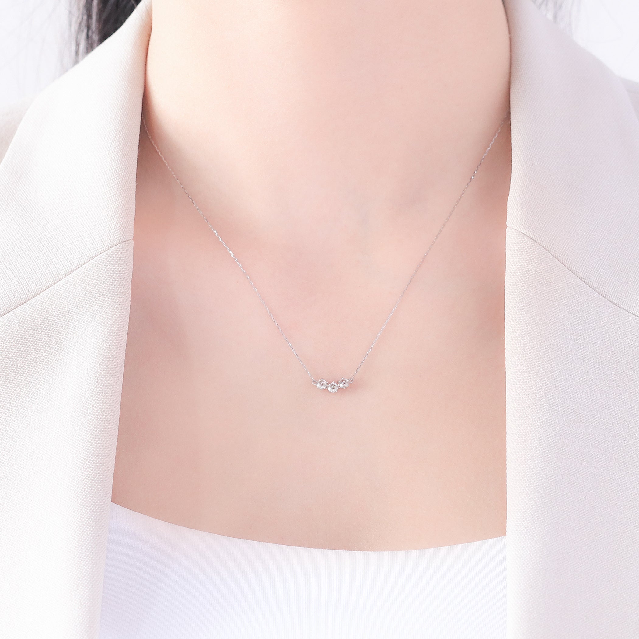 プラチナ ダイヤモンド ネックレス