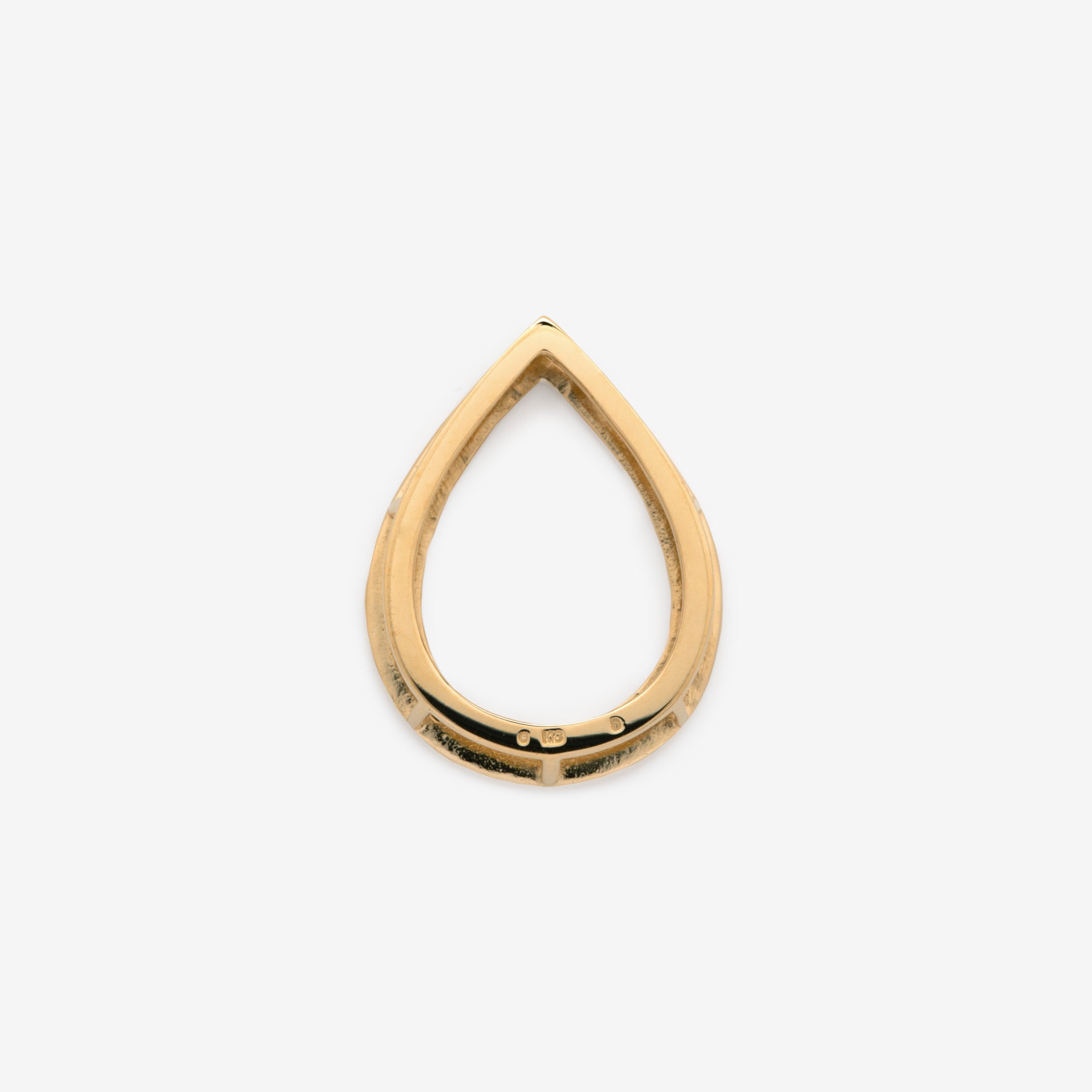 【asta Iris】K18 イエローゴールド ダイヤモンド しずく ネックレスチャーム