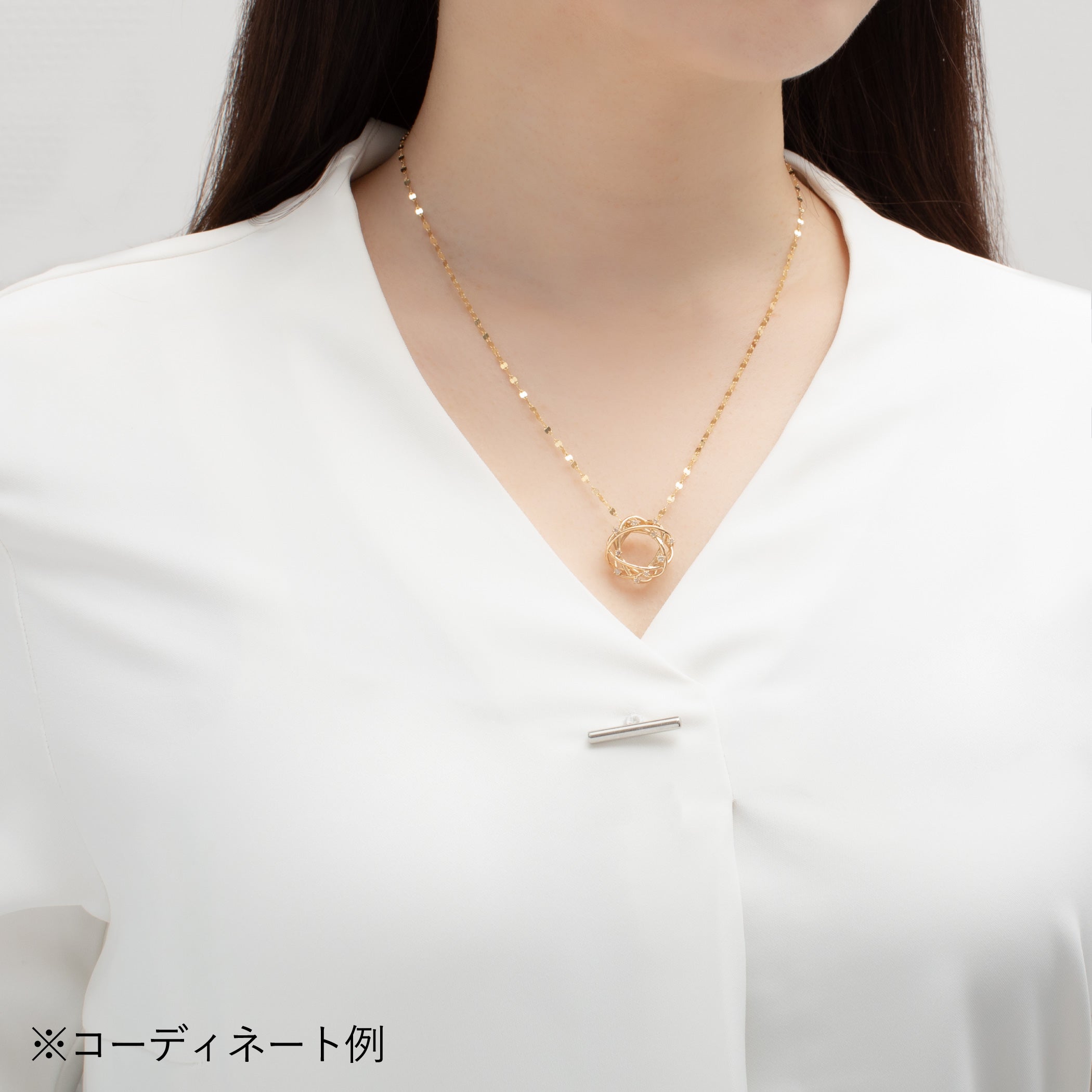 【asta Iris】K18 イエローゴールド ダイヤモンド ネックレスチャーム