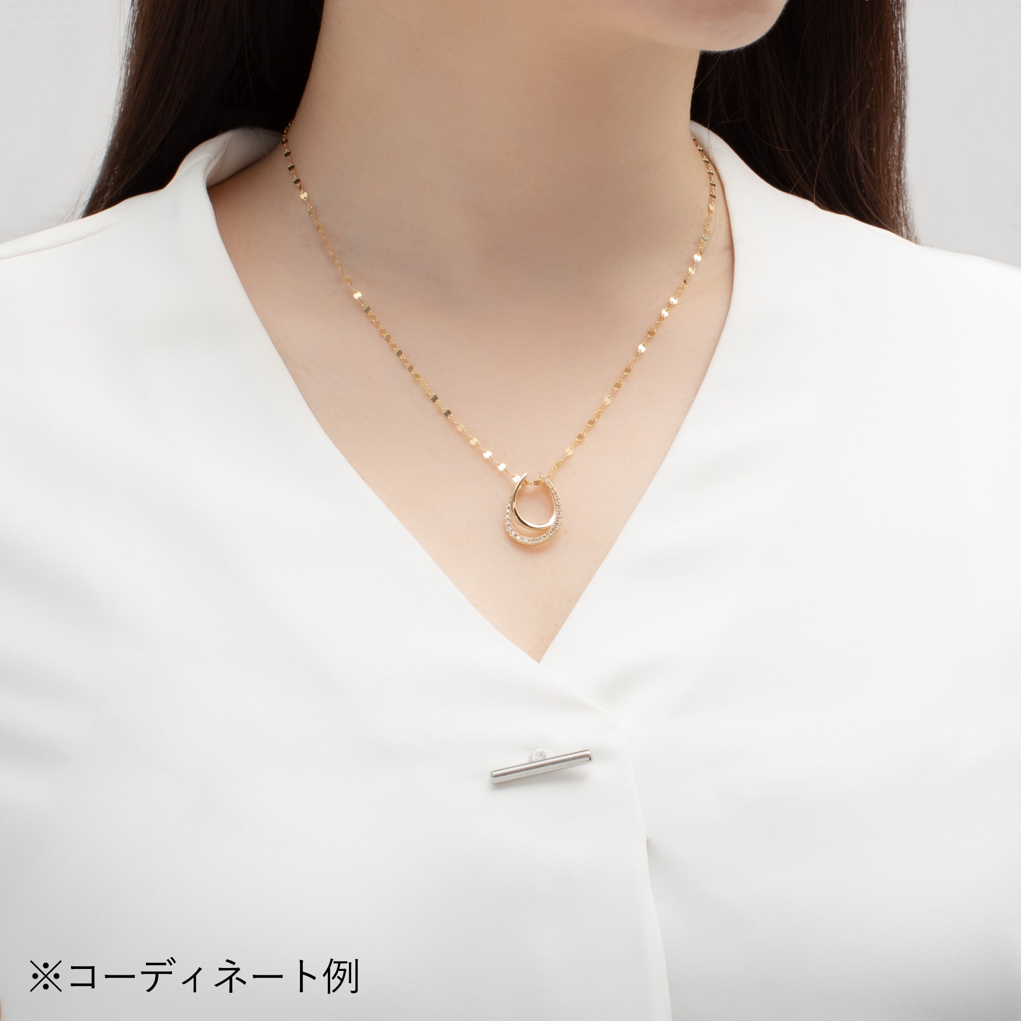 【asta Iris】K18 イエローゴールド ダイヤモンド ネックレスチャーム