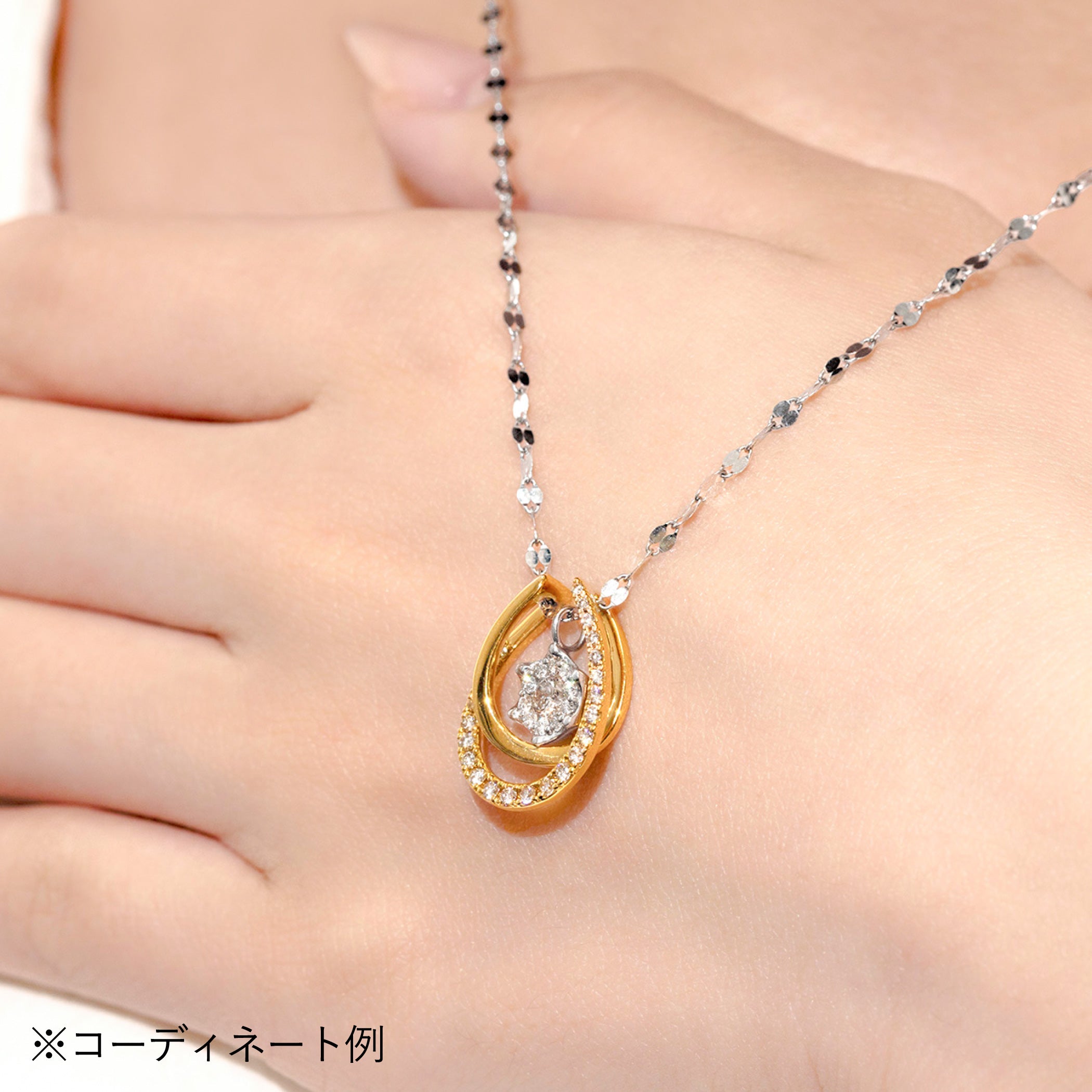 【asta Iris】K18 イエローゴールド ダイヤモンド ネックレスチャーム