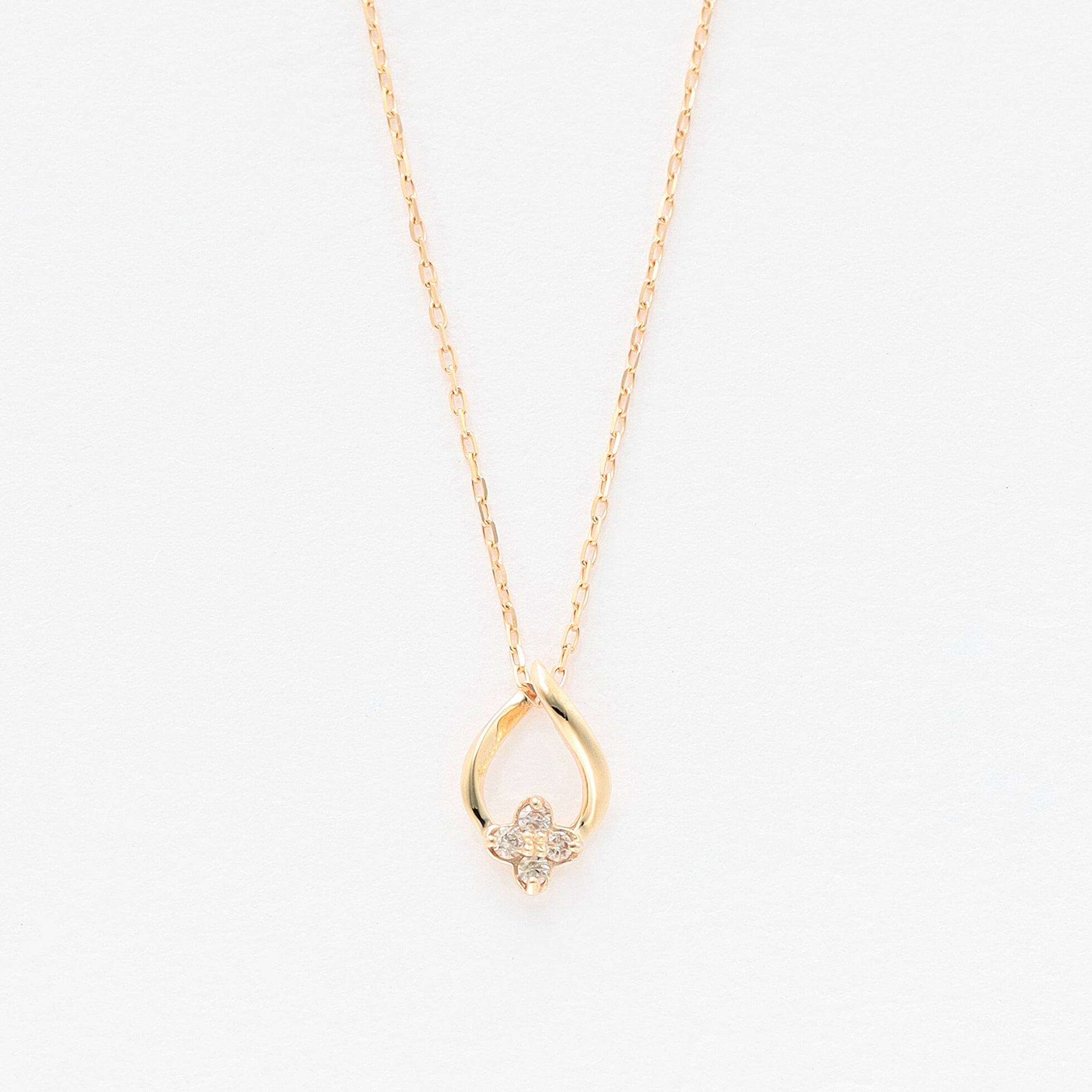 Milluflora K10イエローゴールド ダイヤモンドネックレス K10 イエローゴールド ダイヤモンド ネックレス – Milluflora