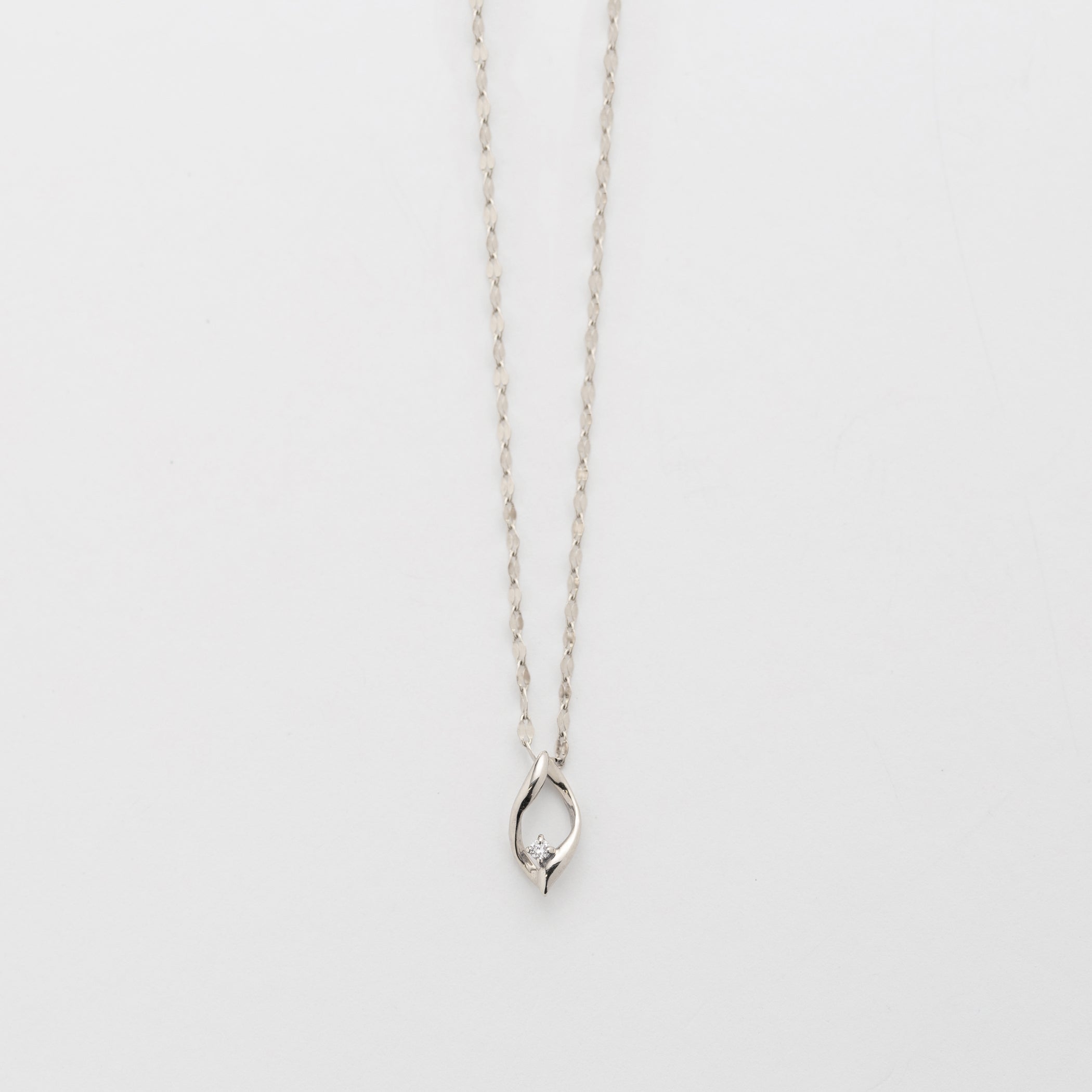 【WEB限定】K10 ホワイトゴールド ダイヤモンド ネックレス