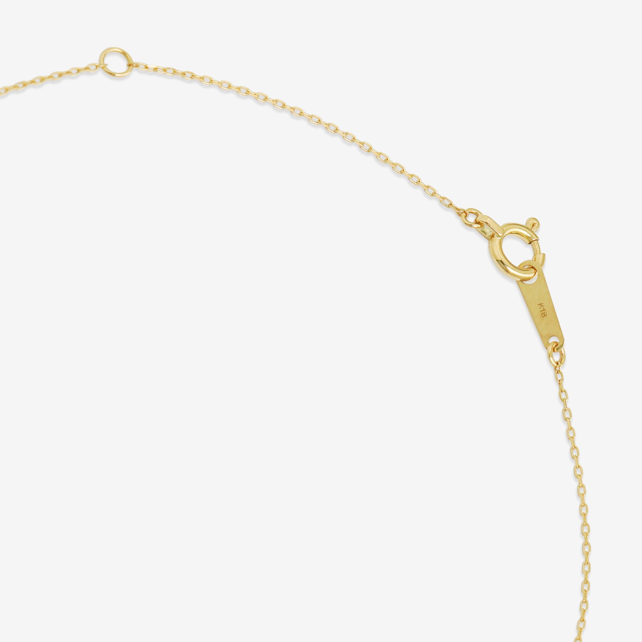 K18 イエローゴールド ダイヤモンド 馬蹄 ネックレス