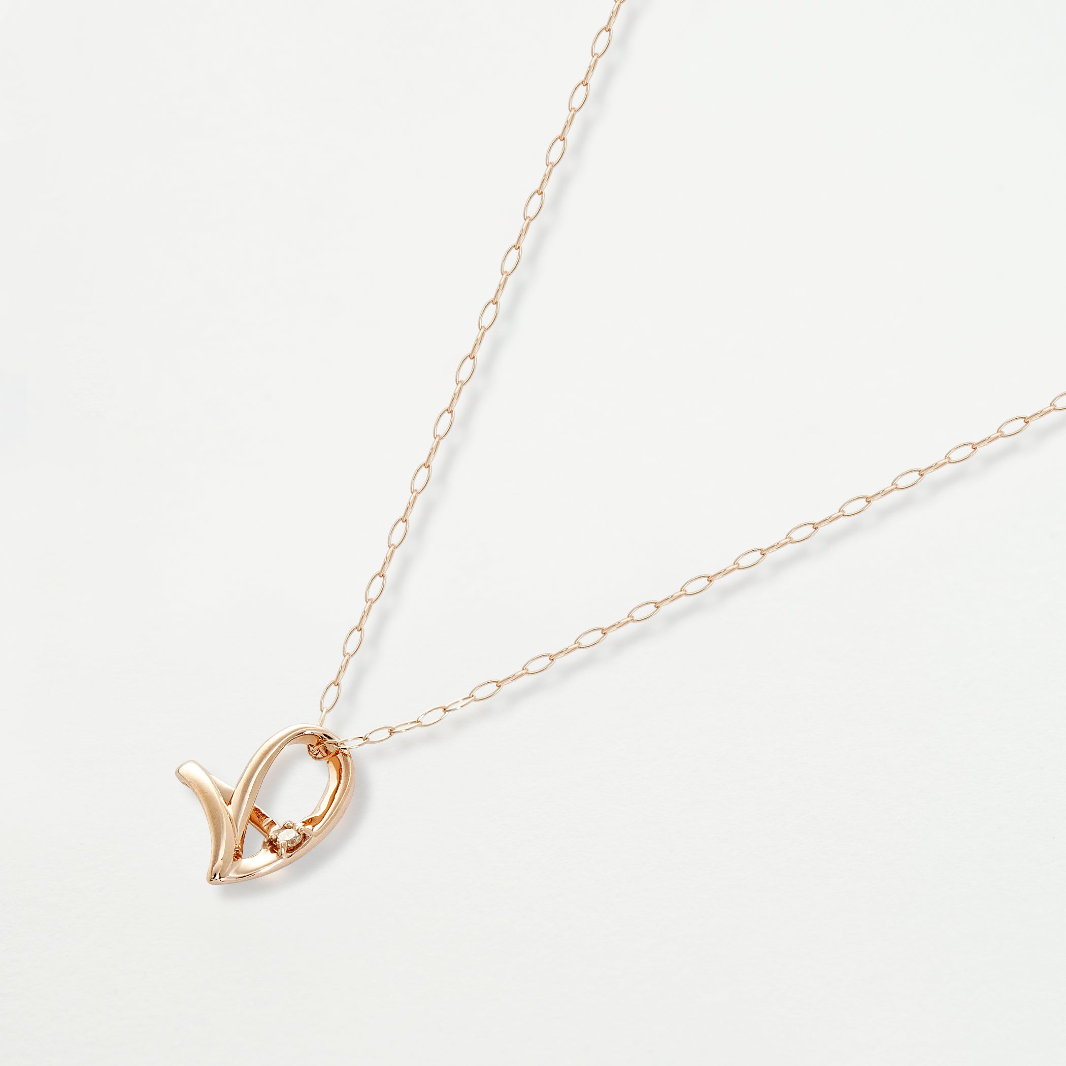 【WEB限定】K10 ピンクゴールド ダイヤモンド ネックレス