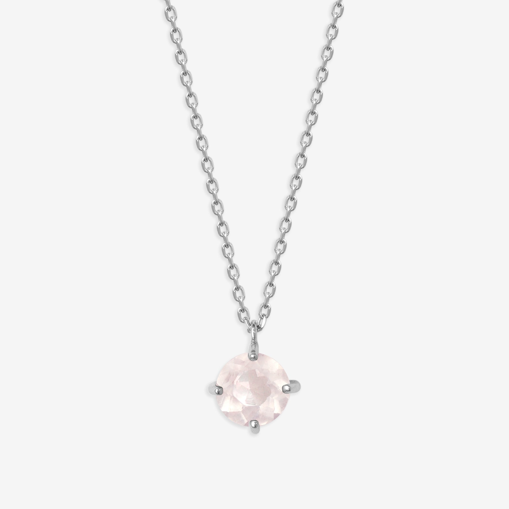 シルバー ローズクォーツ ネックレス – Milluflora | ミルフローラ