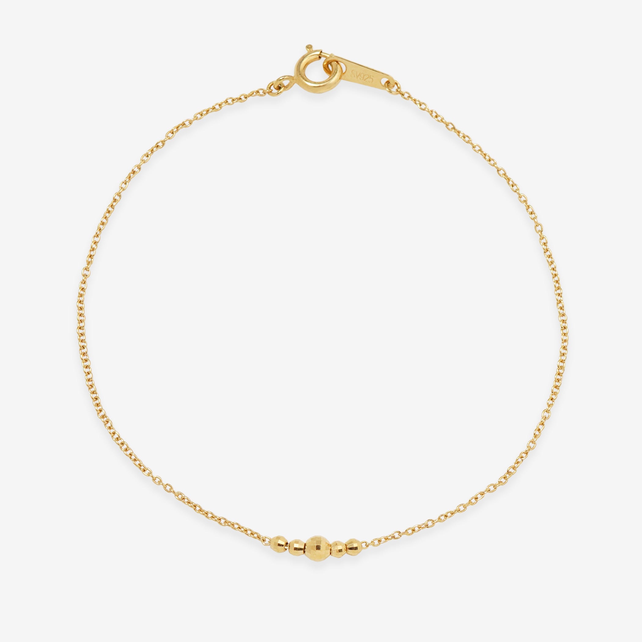 シルバー イエローゴールドメッキ ブレスレット – Milluflora | ミル