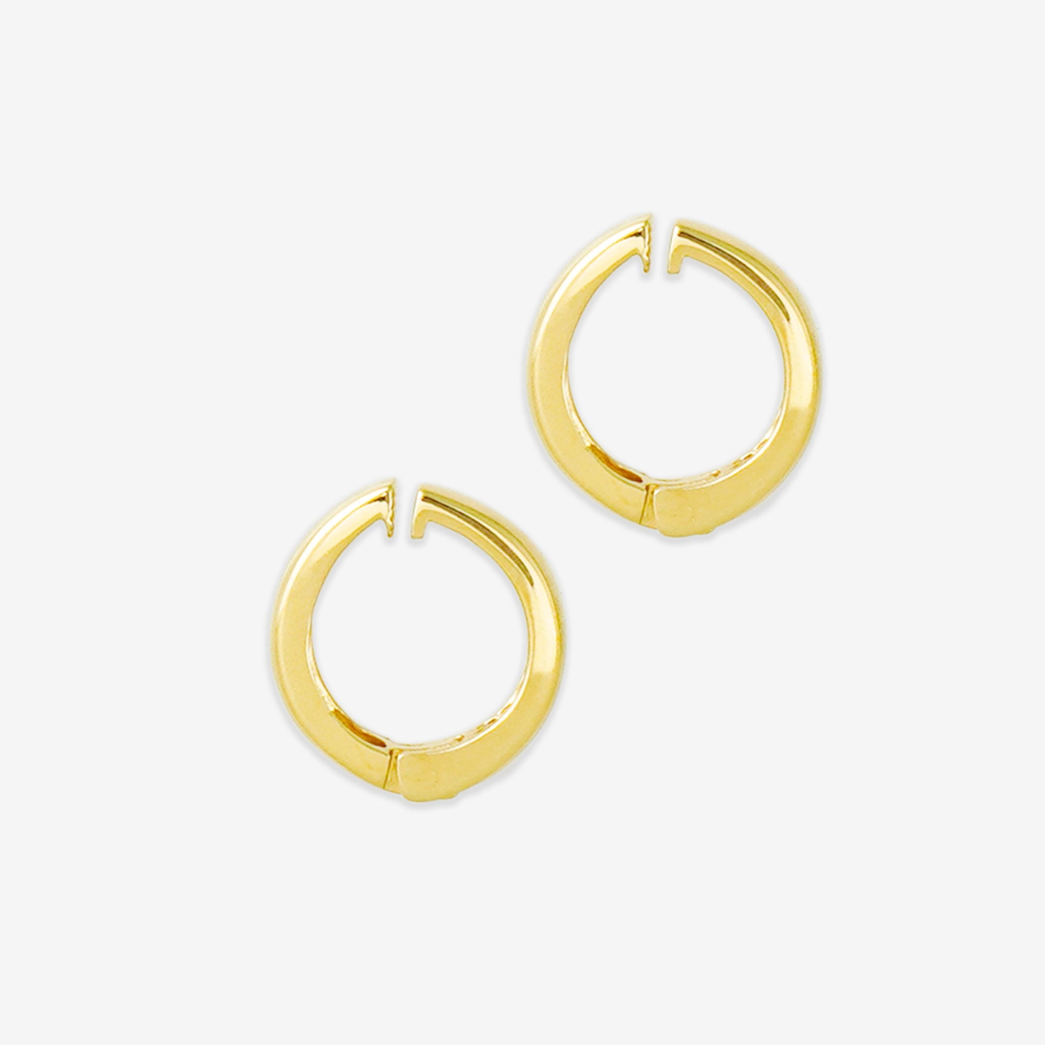 シルバー イエローゴールドメッキ イヤリング