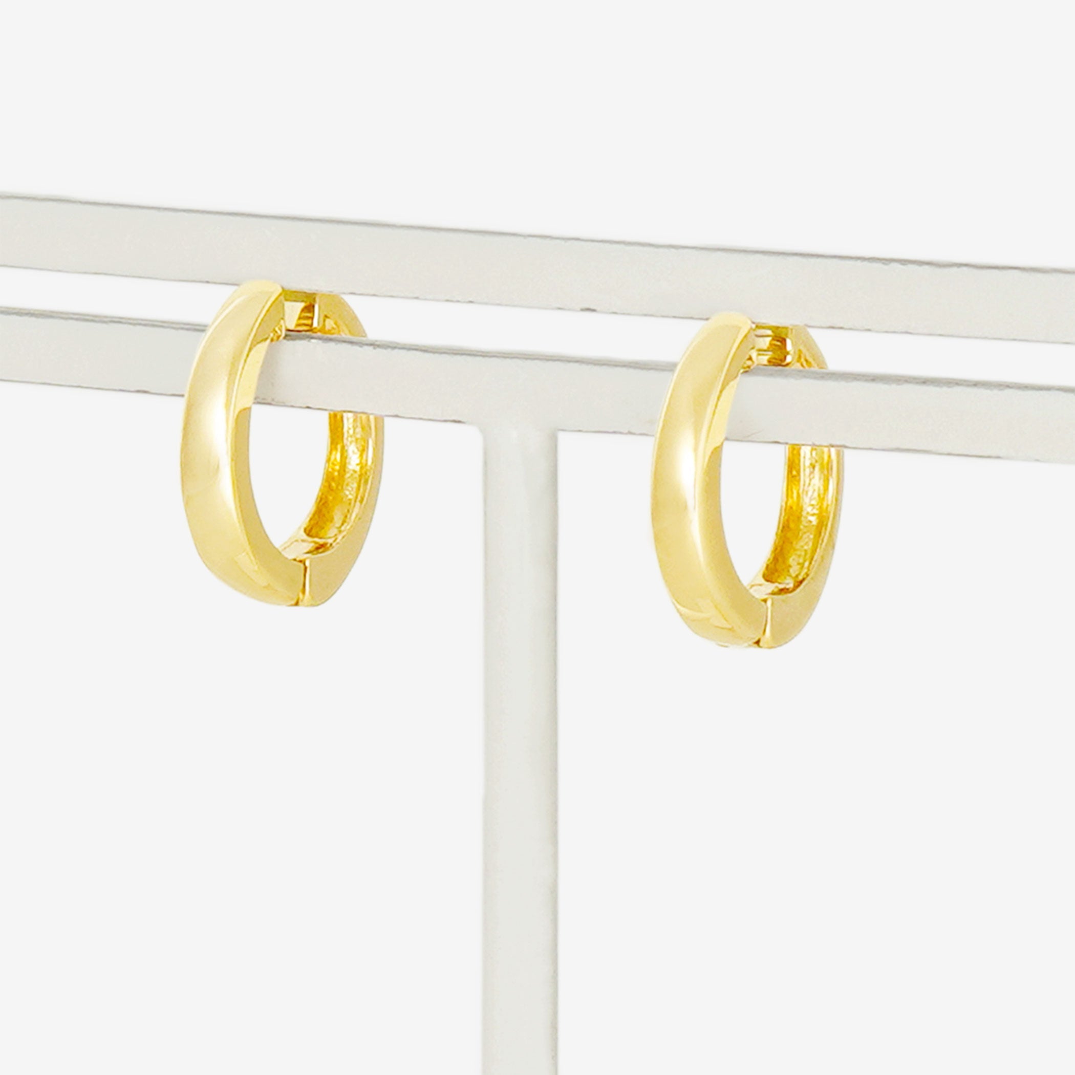 シルバー イエローゴールドメッキ イヤリング