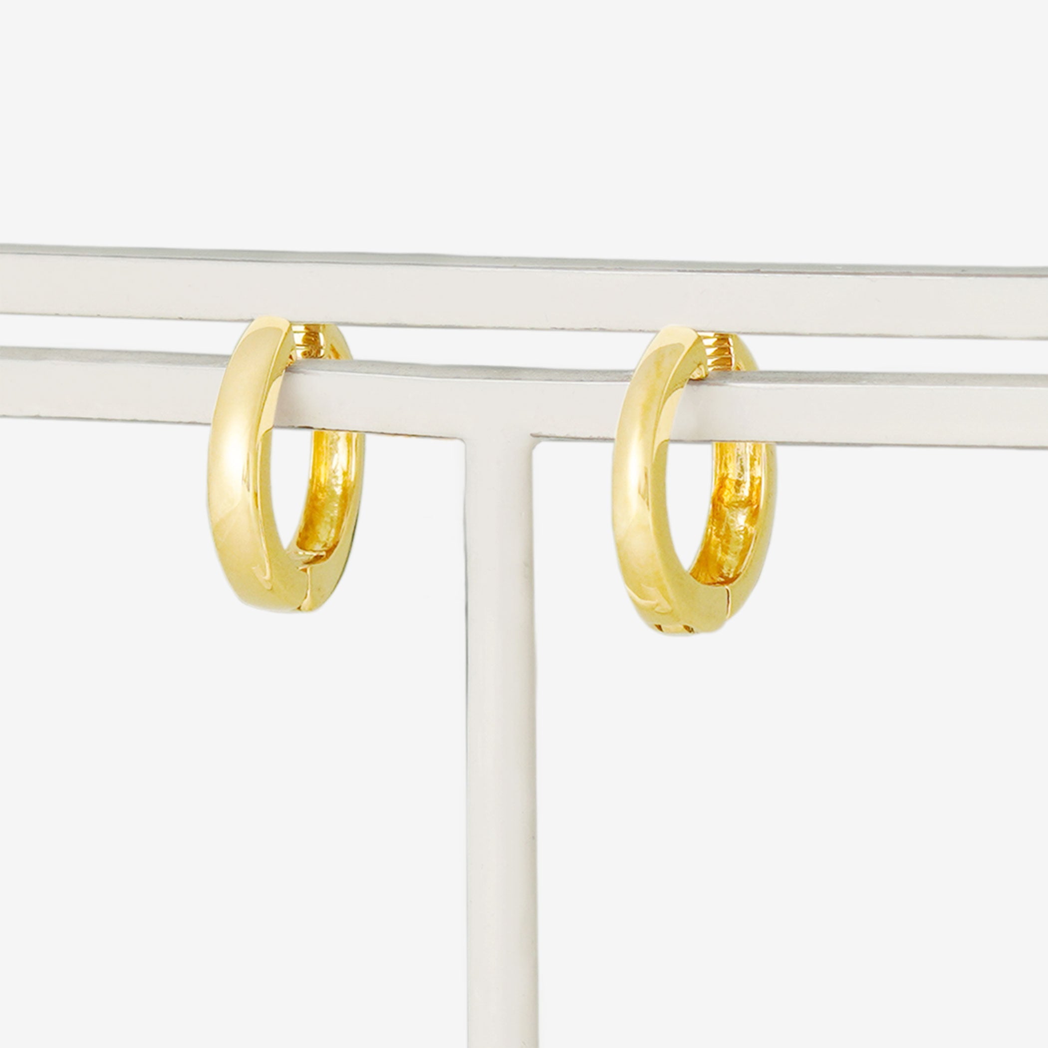 シルバー イエローゴールドメッキ イヤリング