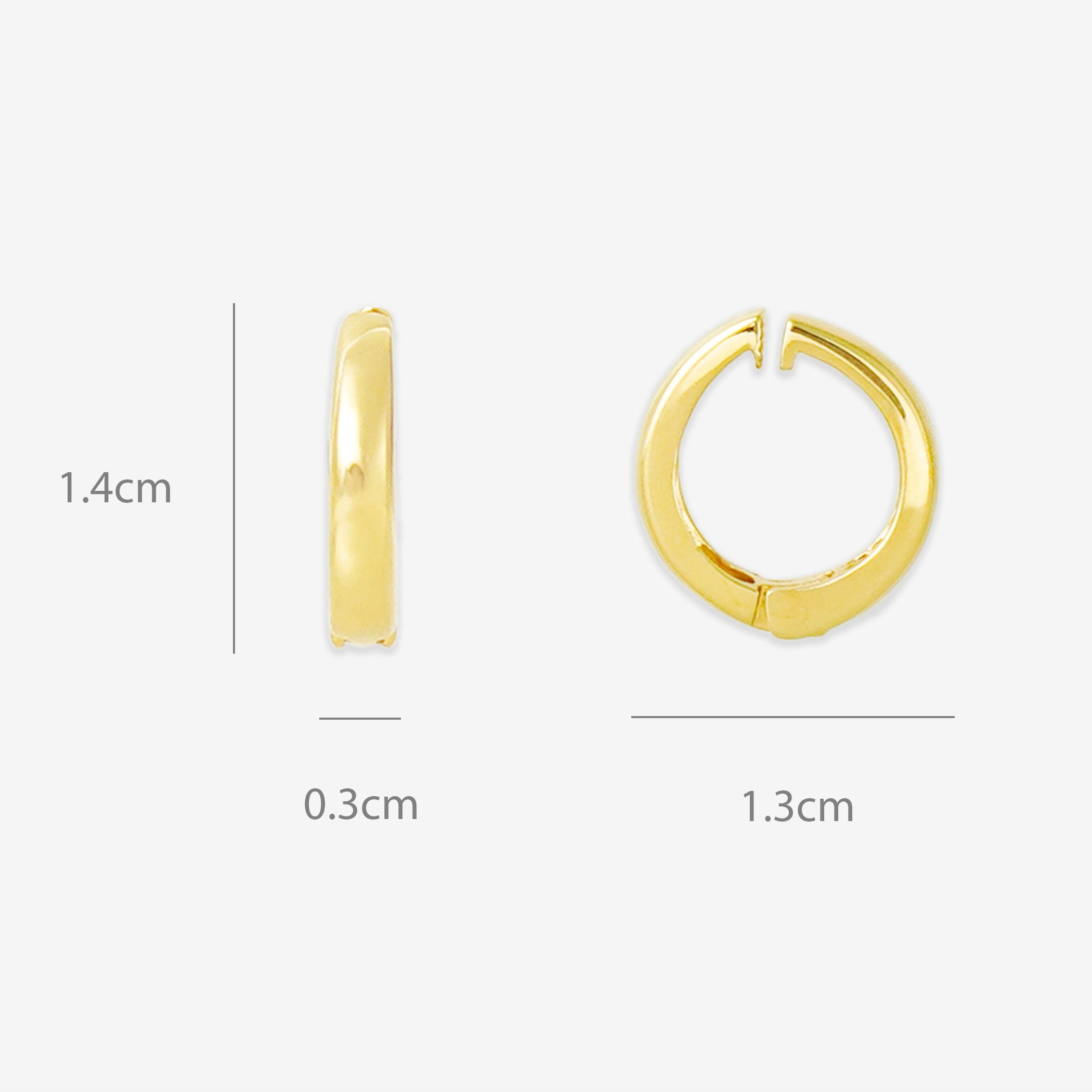 シルバー イエローゴールドメッキ イヤリング