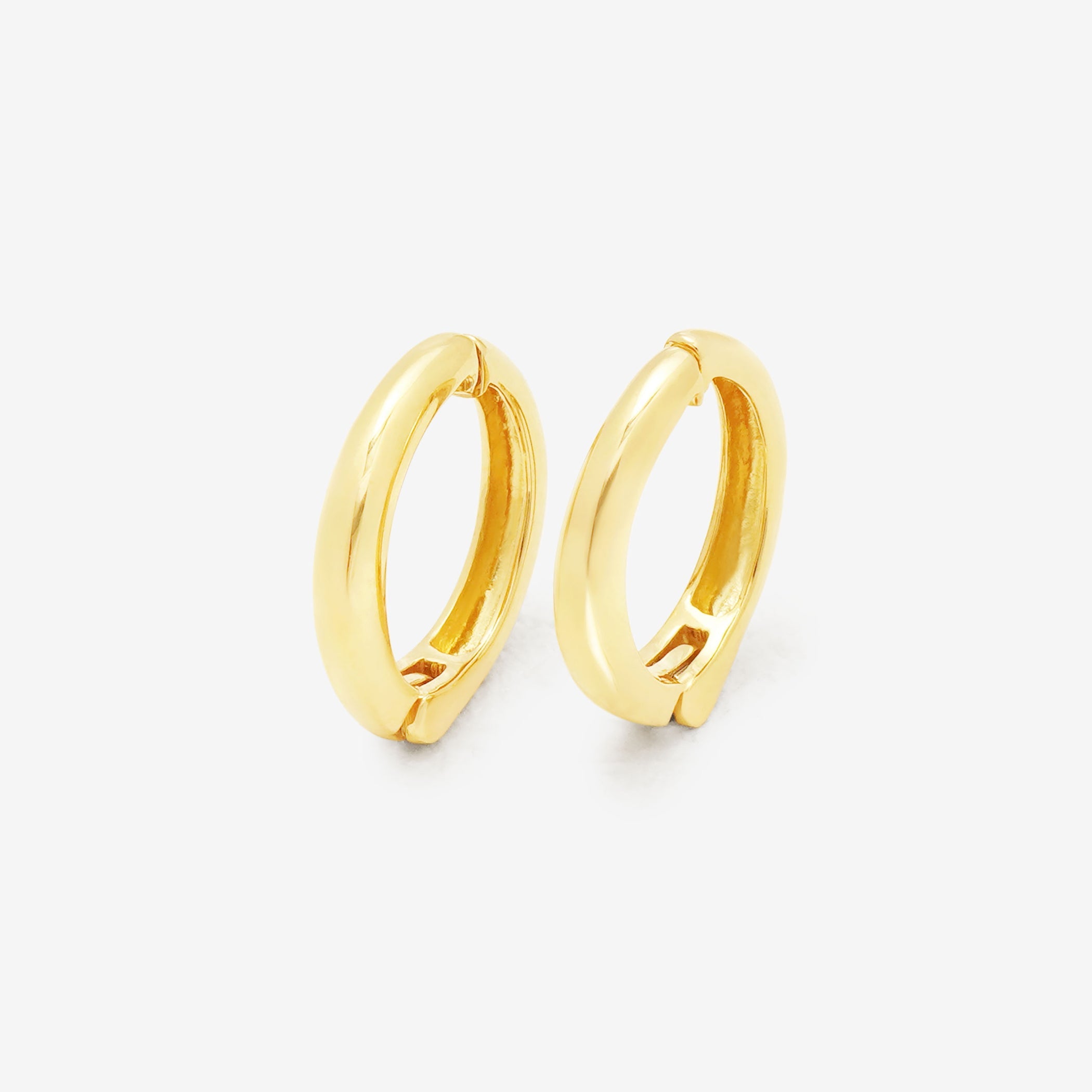 シルバー イエローゴールドメッキ イヤリング