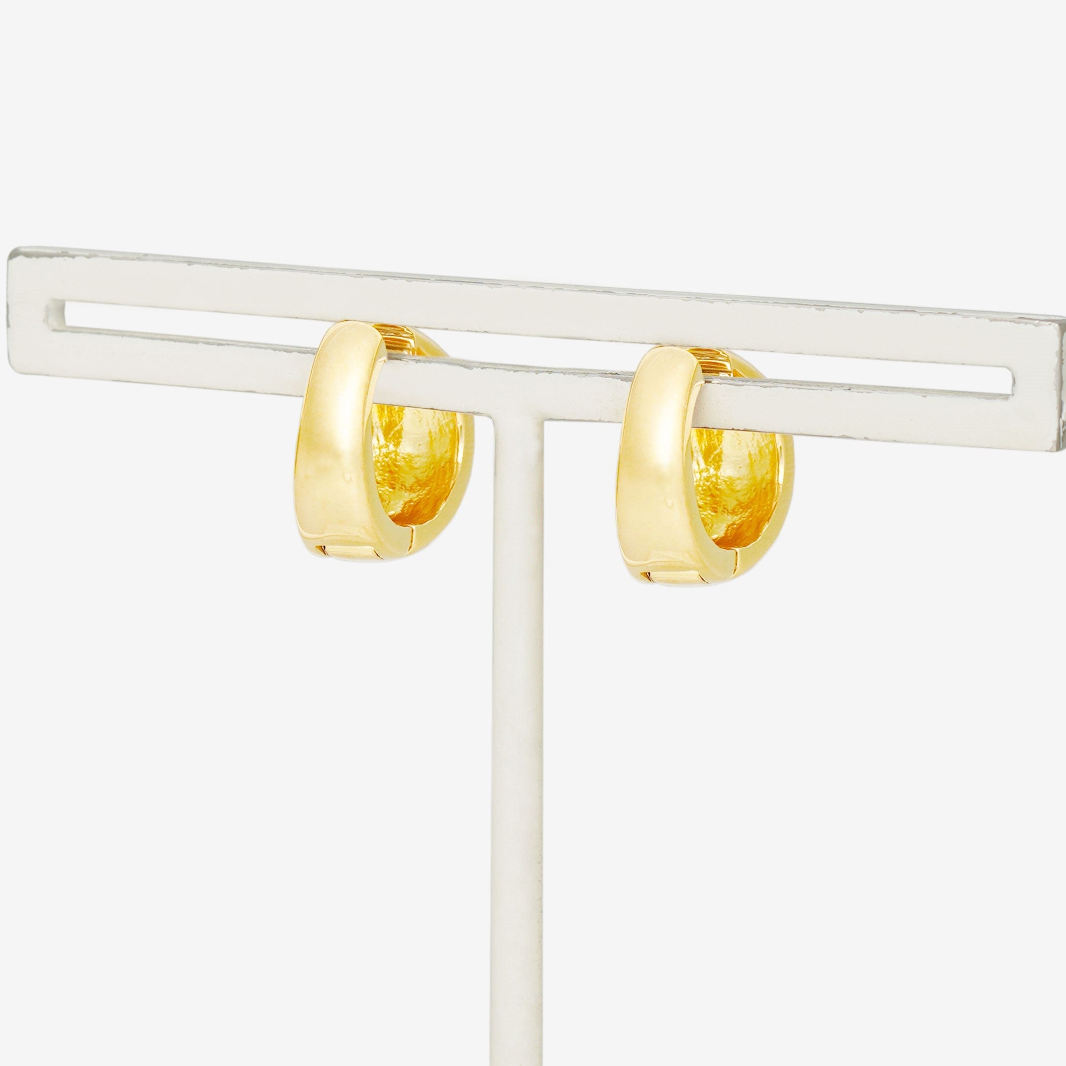 シルバー イエローゴールドメッキ イヤリング