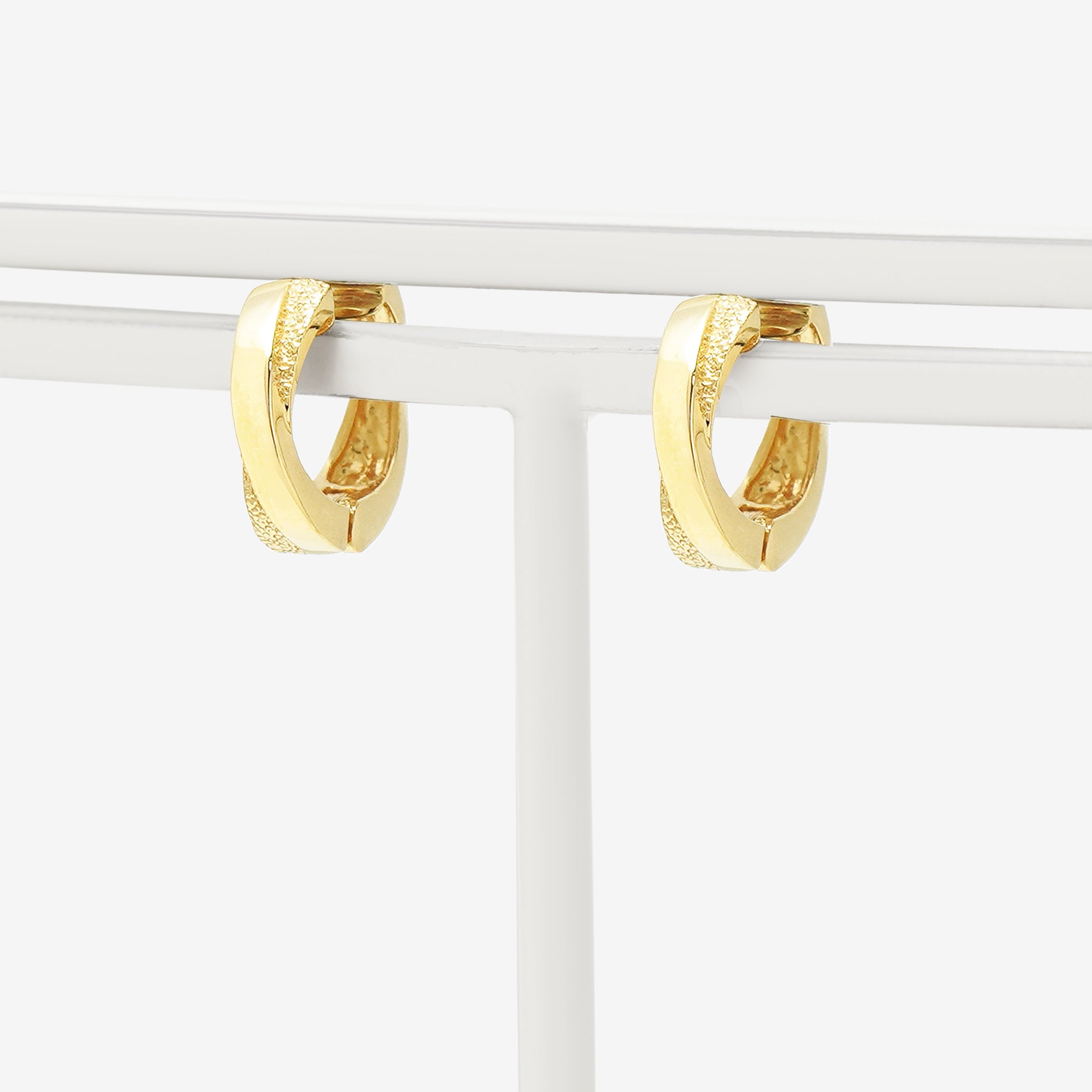 シルバー イエローゴールドメッキ イヤリング