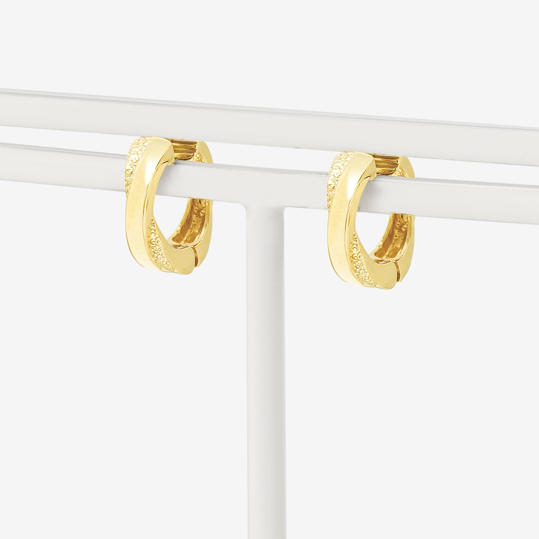 シルバー イエローゴールドメッキ イヤリング