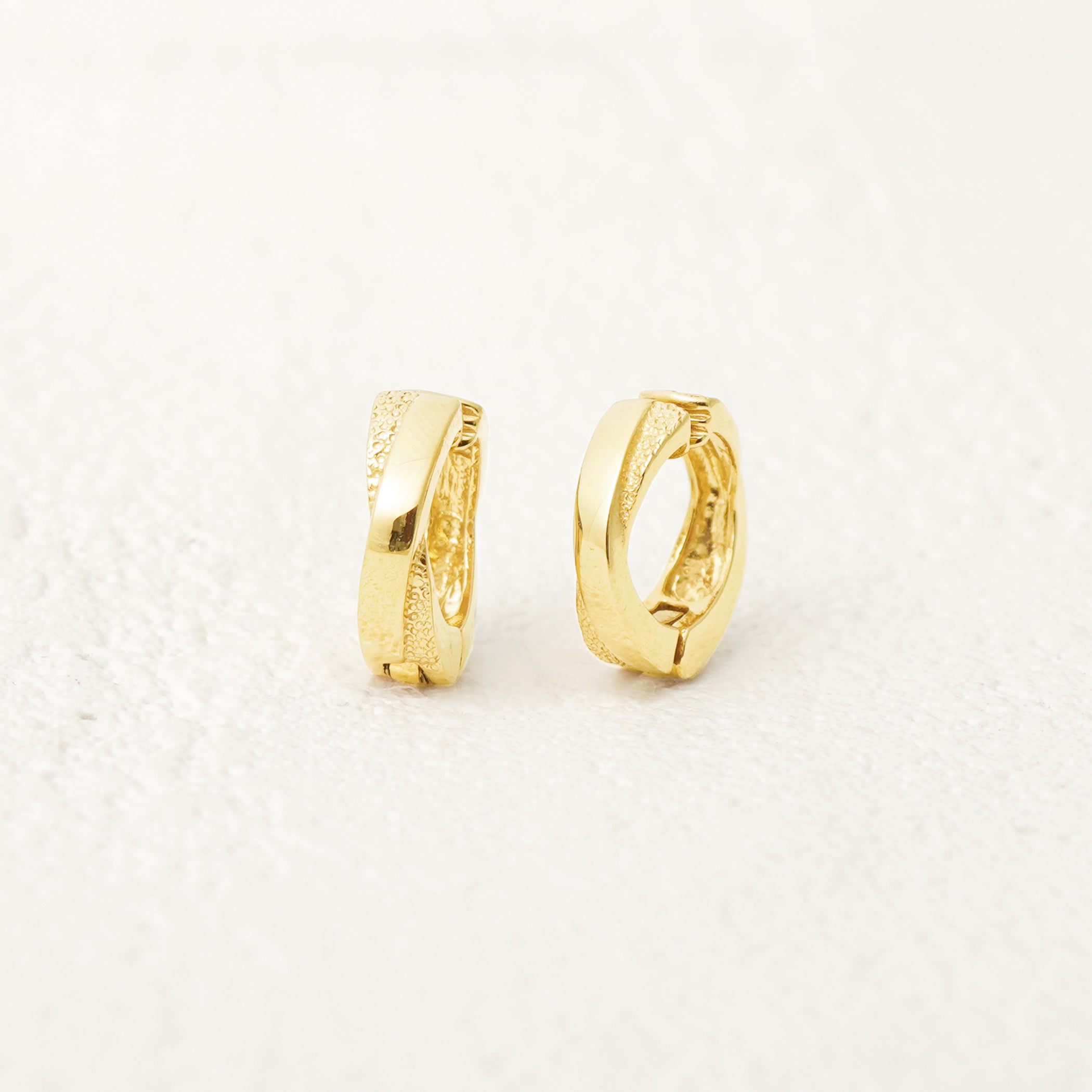 シルバー イエローゴールドメッキ イヤリング