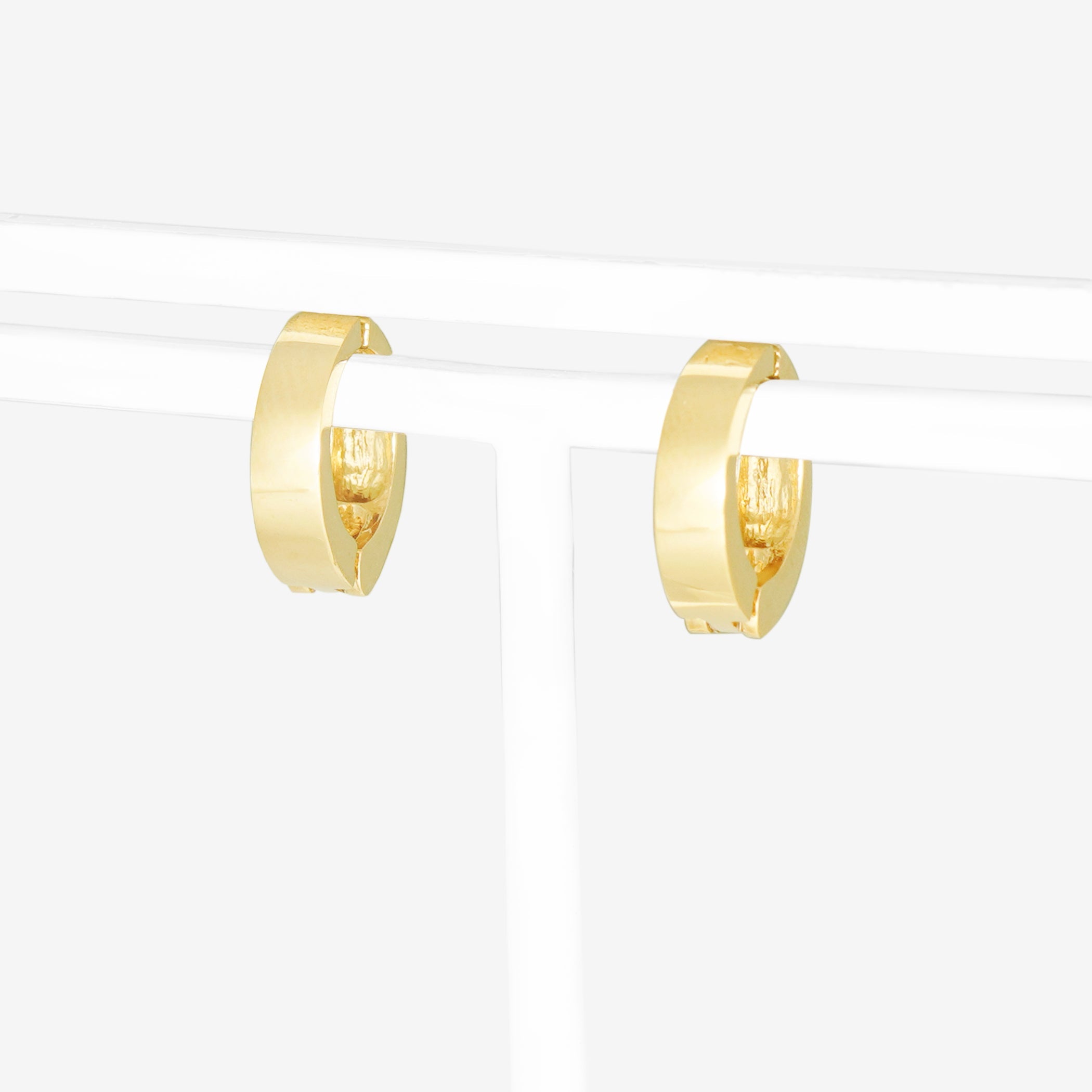 シルバー イエローゴールドメッキ イヤリング