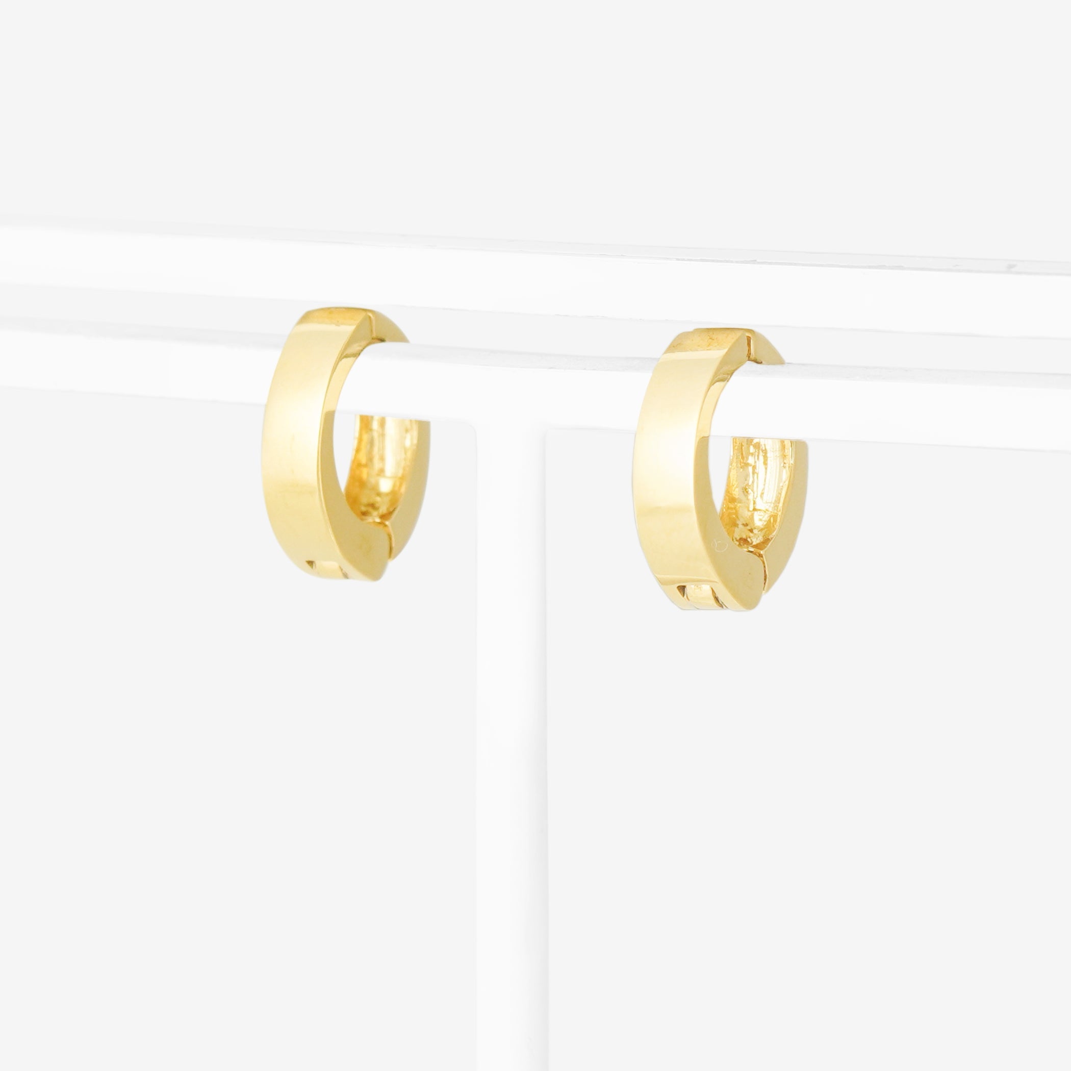 シルバー イエローゴールドメッキ イヤリング