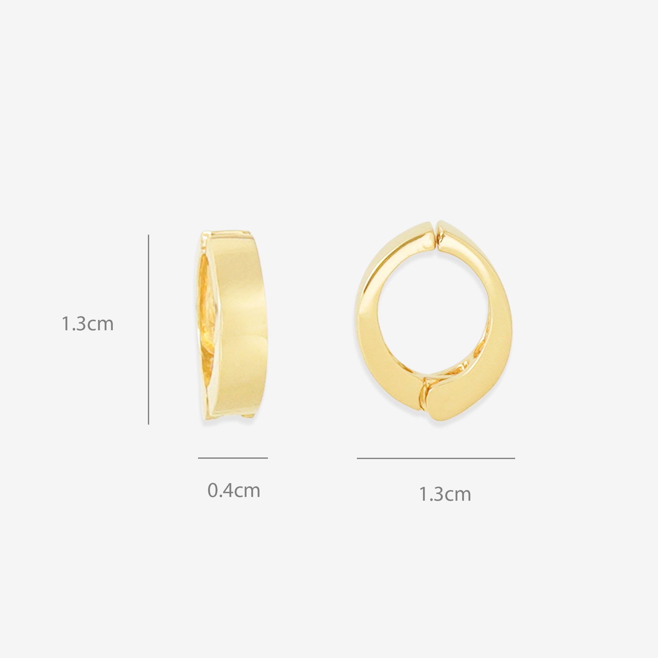 シルバー イエローゴールドメッキ イヤリング