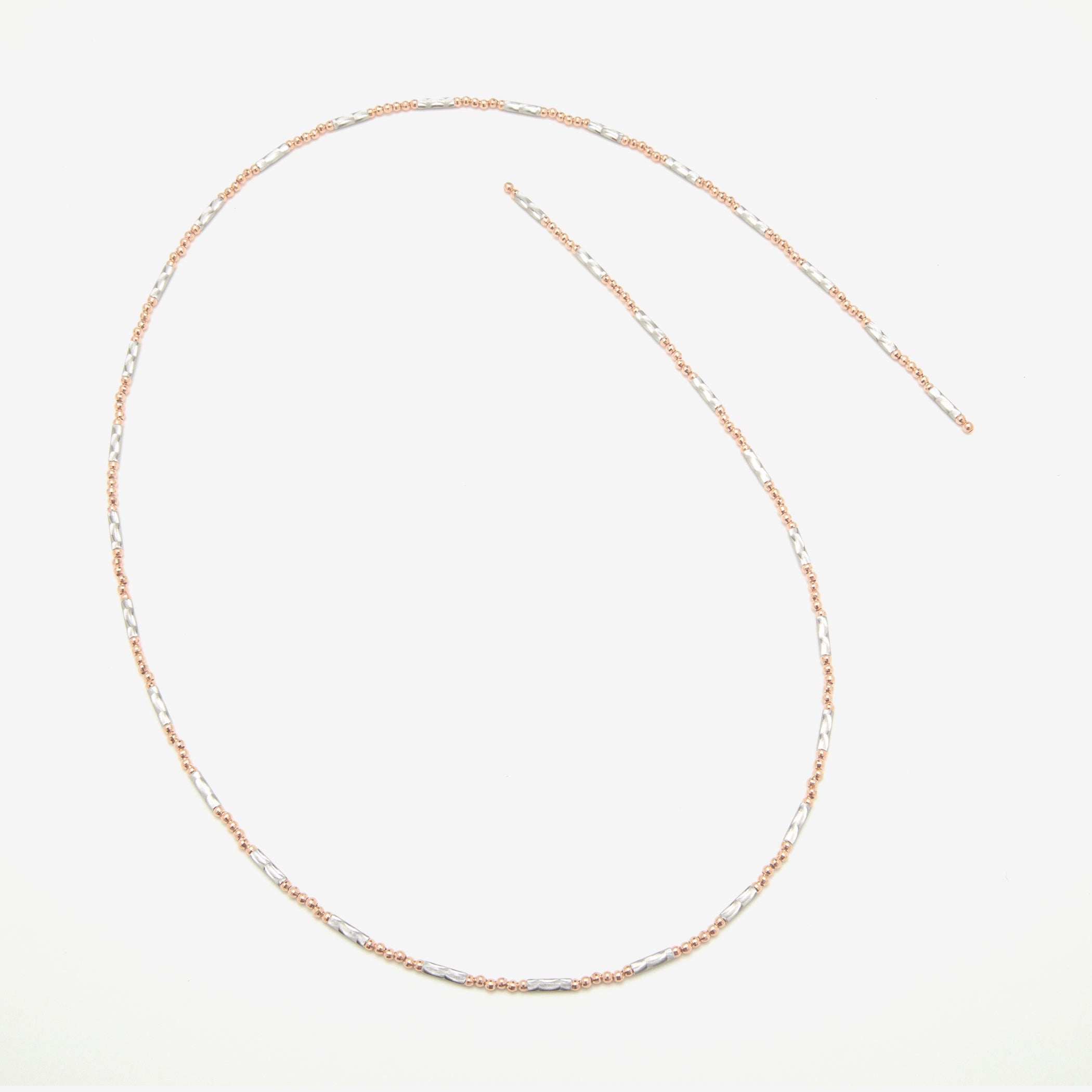 プラチナ/K18 ピンクゴールド ネックレス