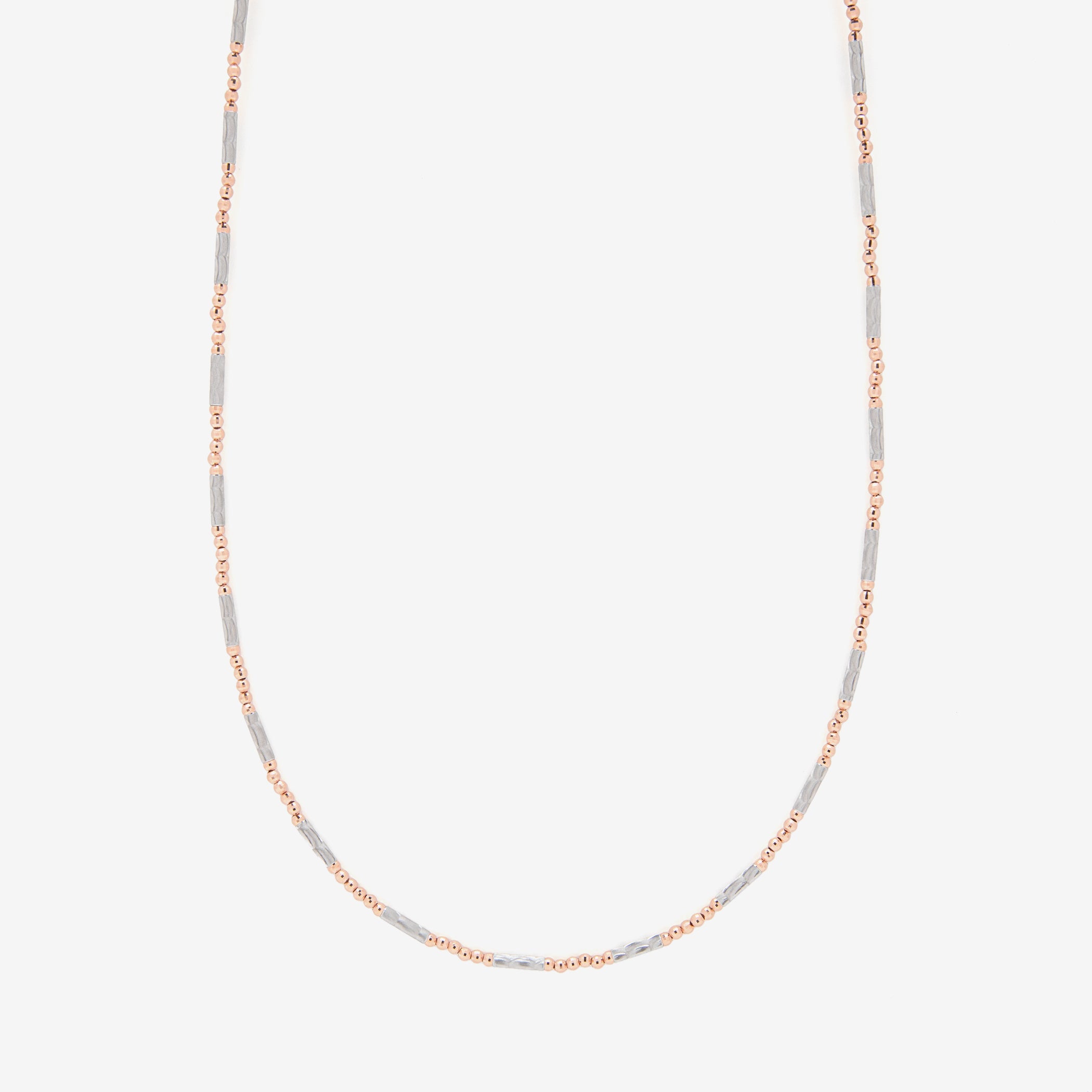 プラチナ/K18 ピンクゴールド ネックレス