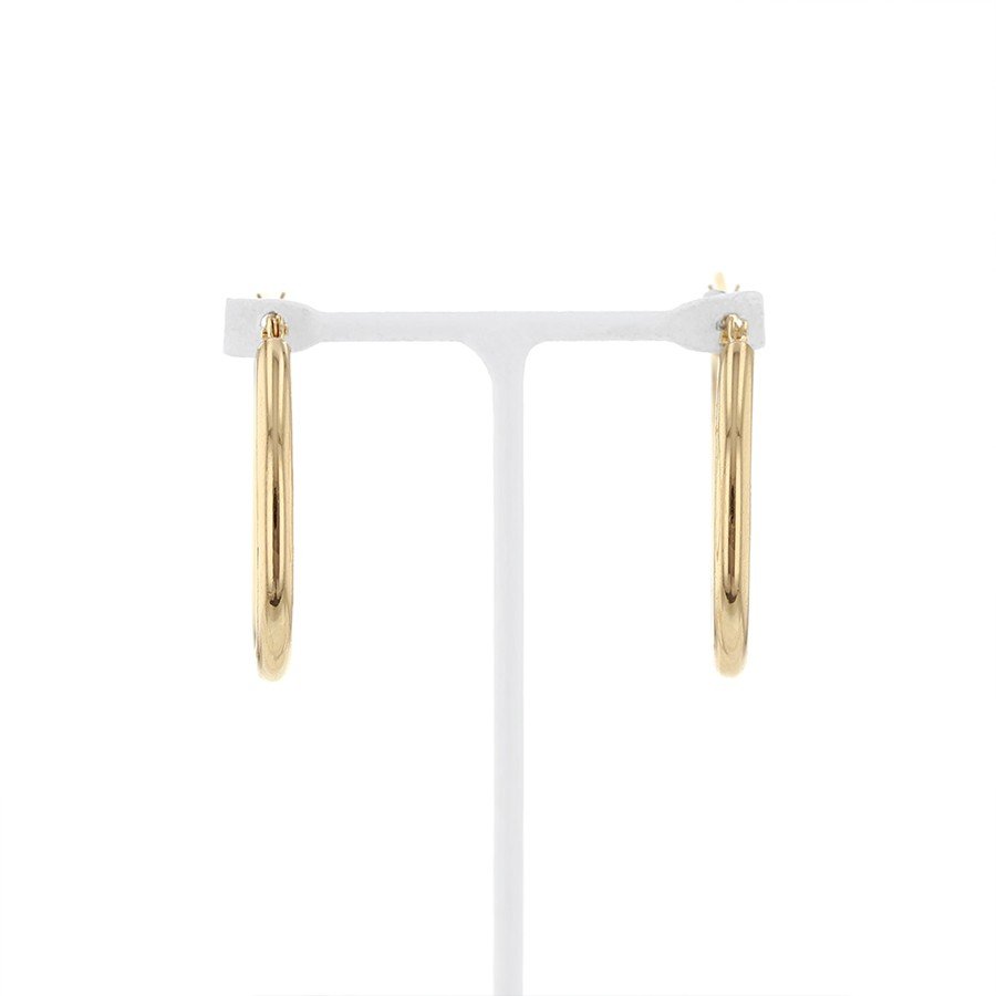 K18 イエローゴールド フープ ピアス(20mm)