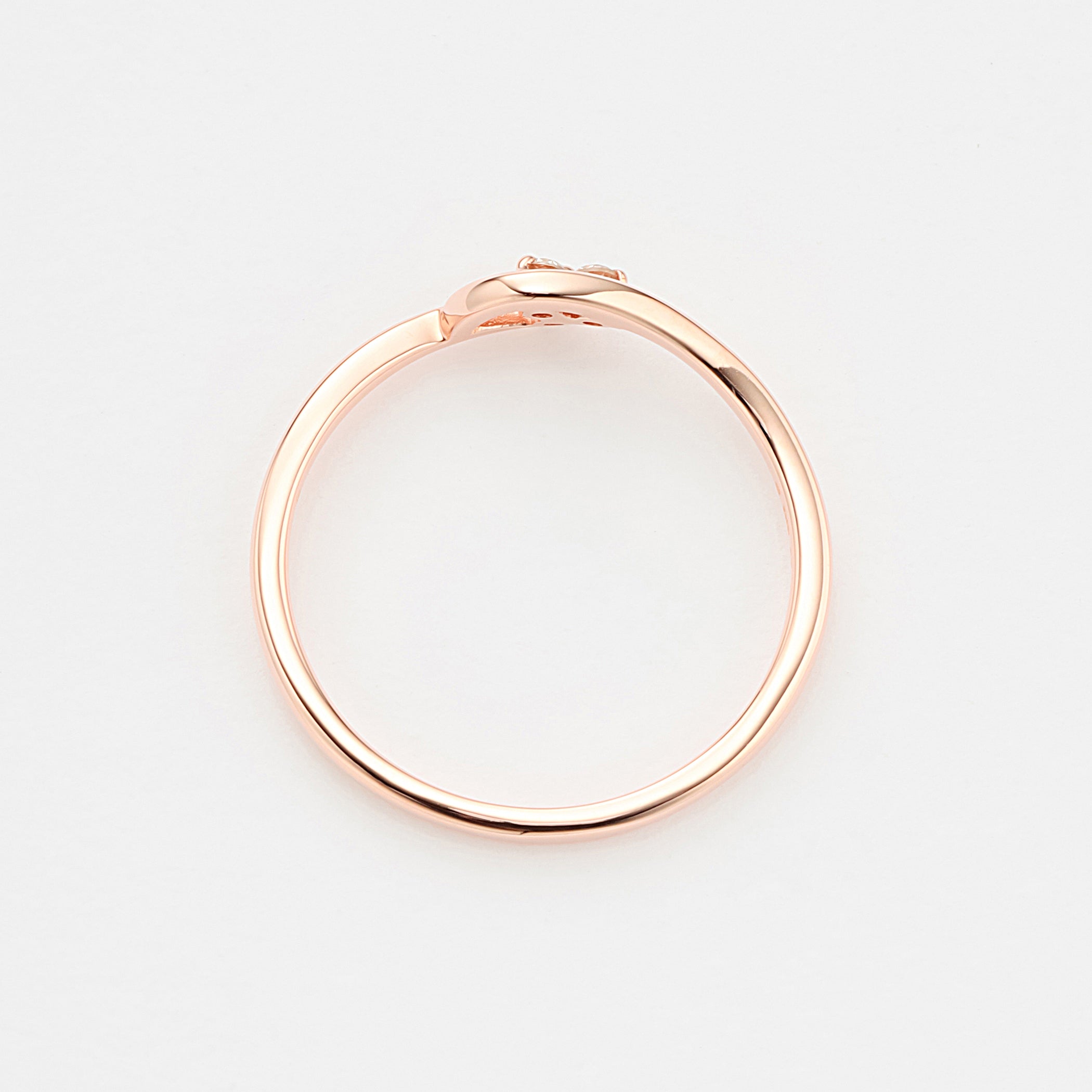 K10 ピンクゴールド ダイヤモンド リング