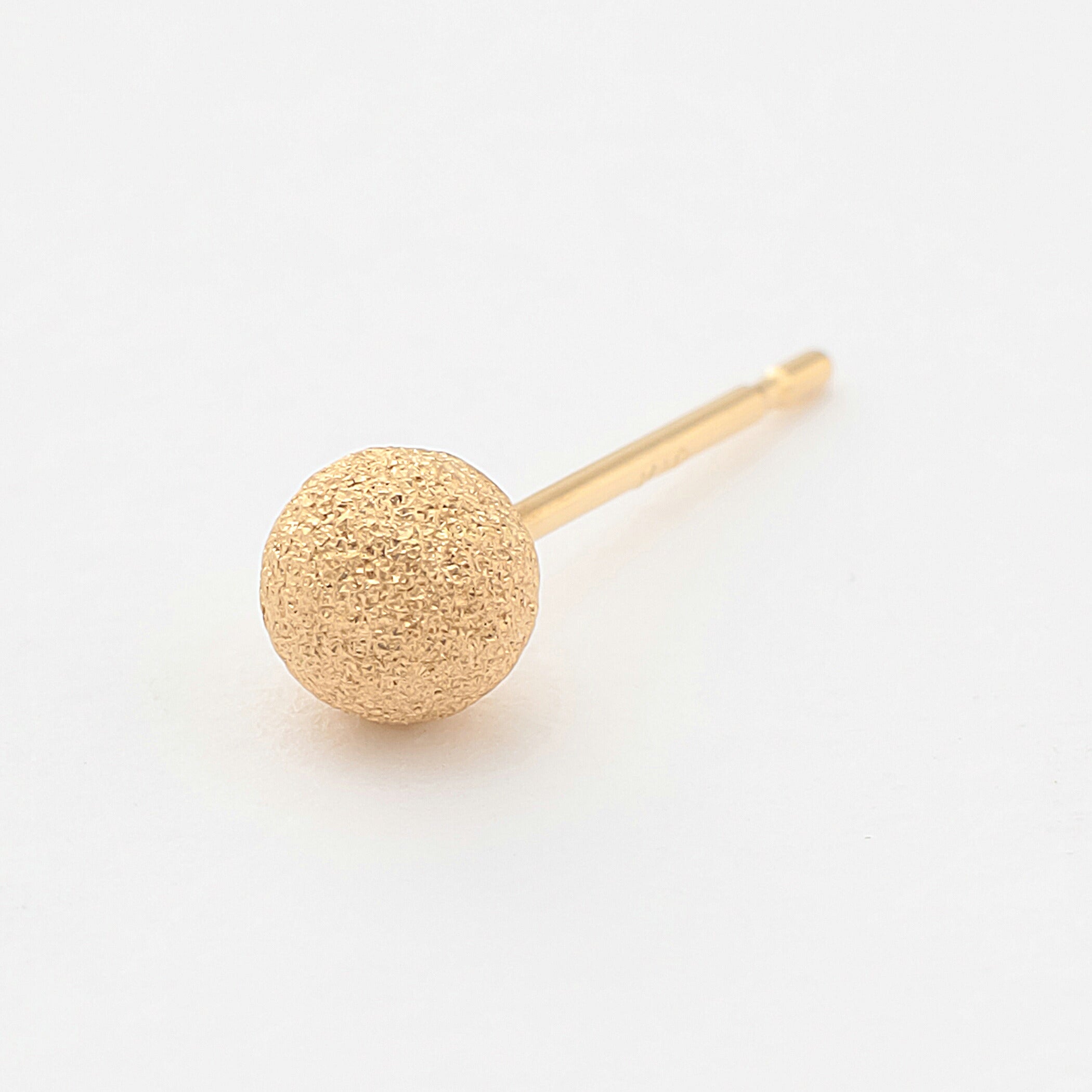 K18 イエローゴールド 丸玉 ピアス(4mm)