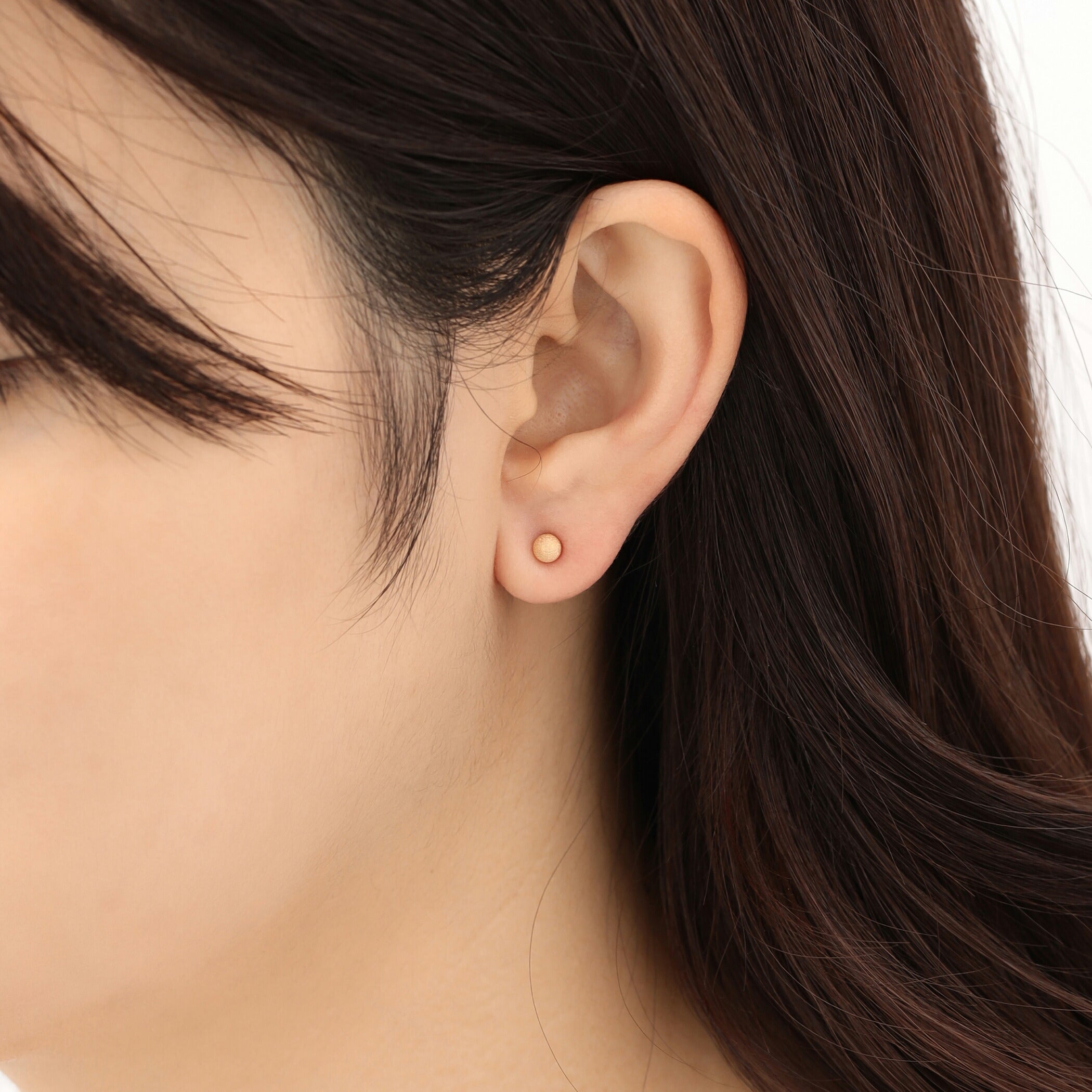 K18 イエローゴールド 丸玉 ピアス(4mm)