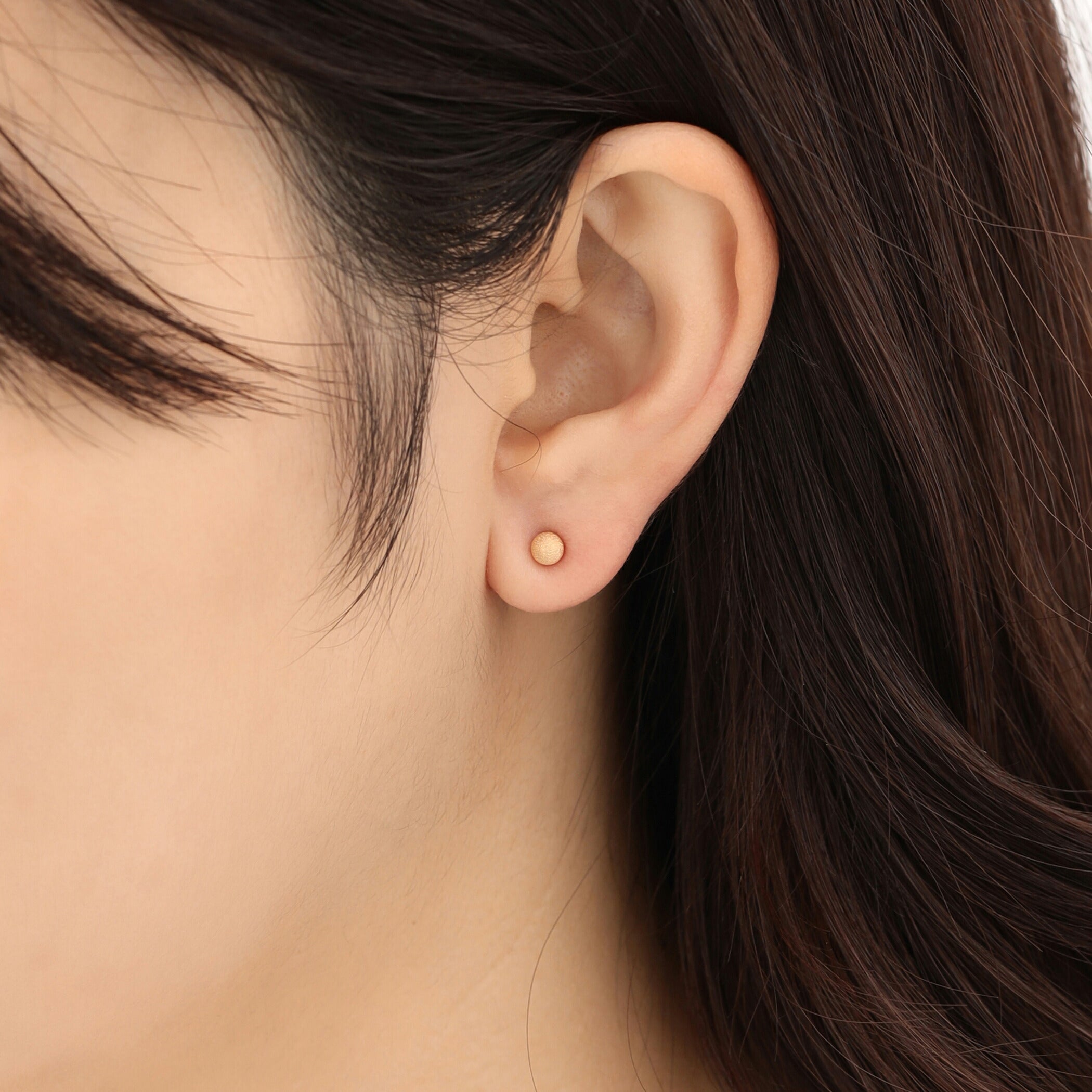 K18 イエローゴールド 丸玉 ピアス(4mm)