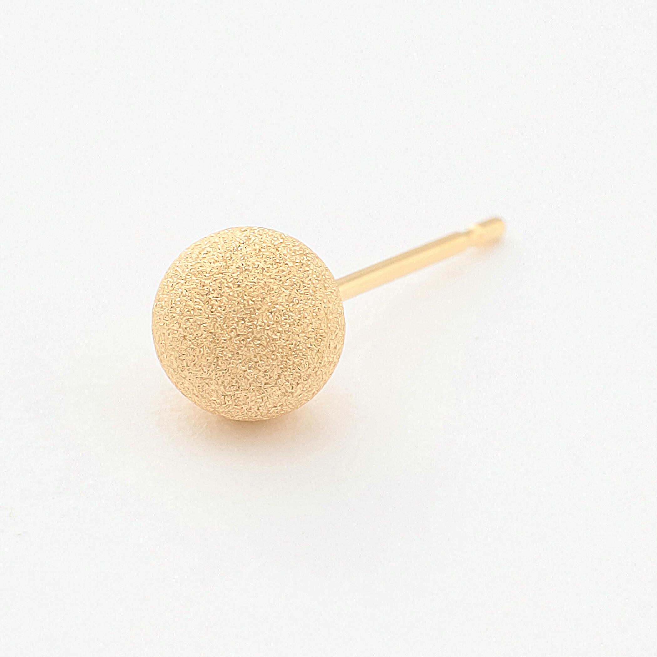 K18 イエローゴールド 丸玉 ピアス(5mm)