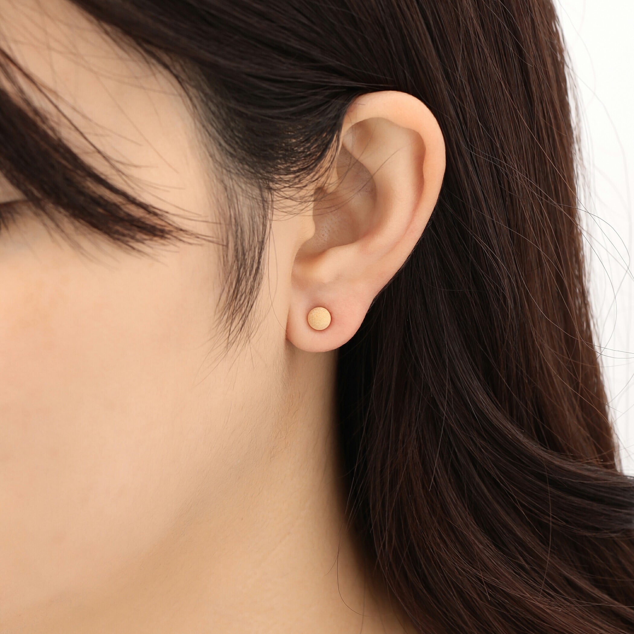 K18 イエローゴールド 丸玉 ピアス(5mm)