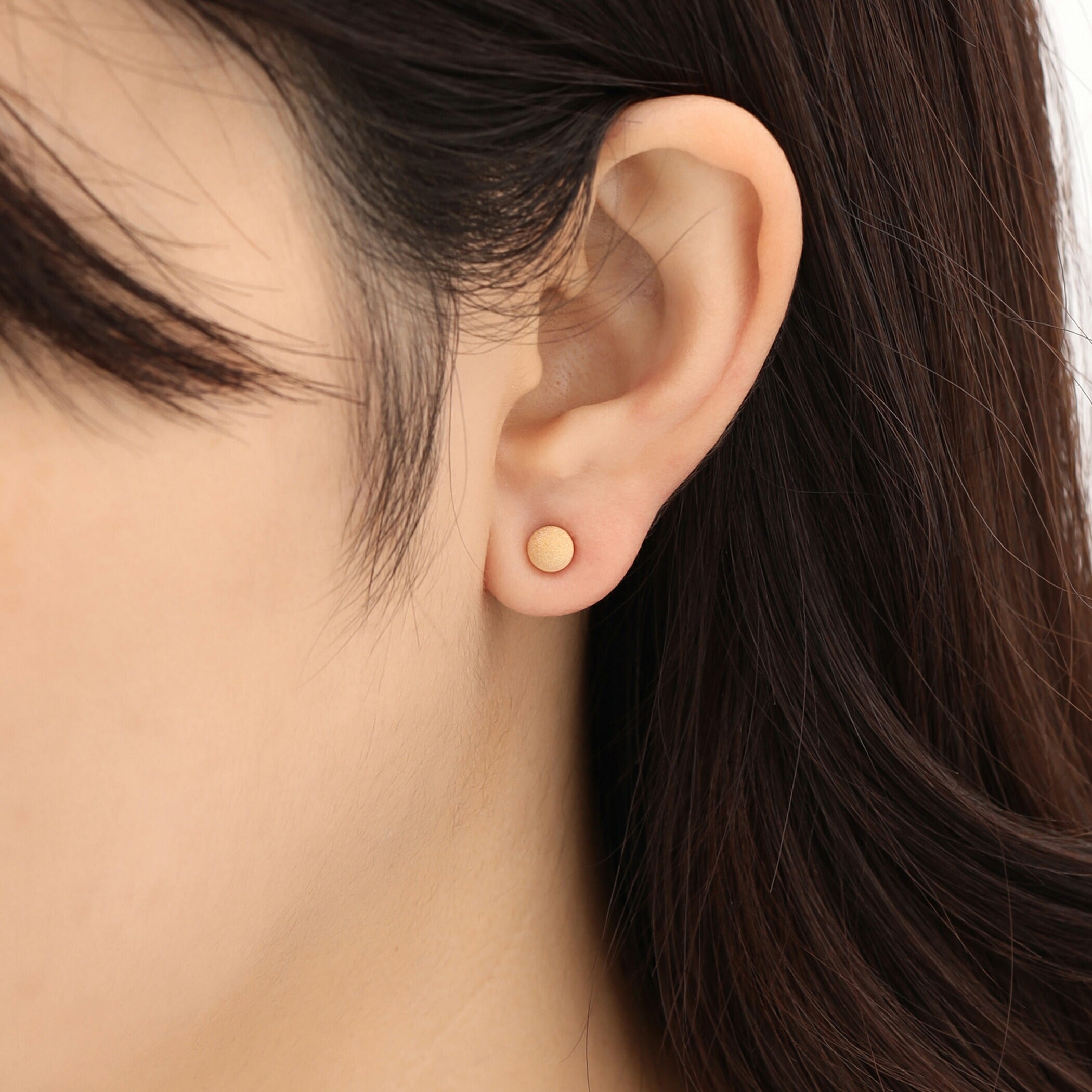 K18 イエローゴールド 丸玉 ピアス(5mm)