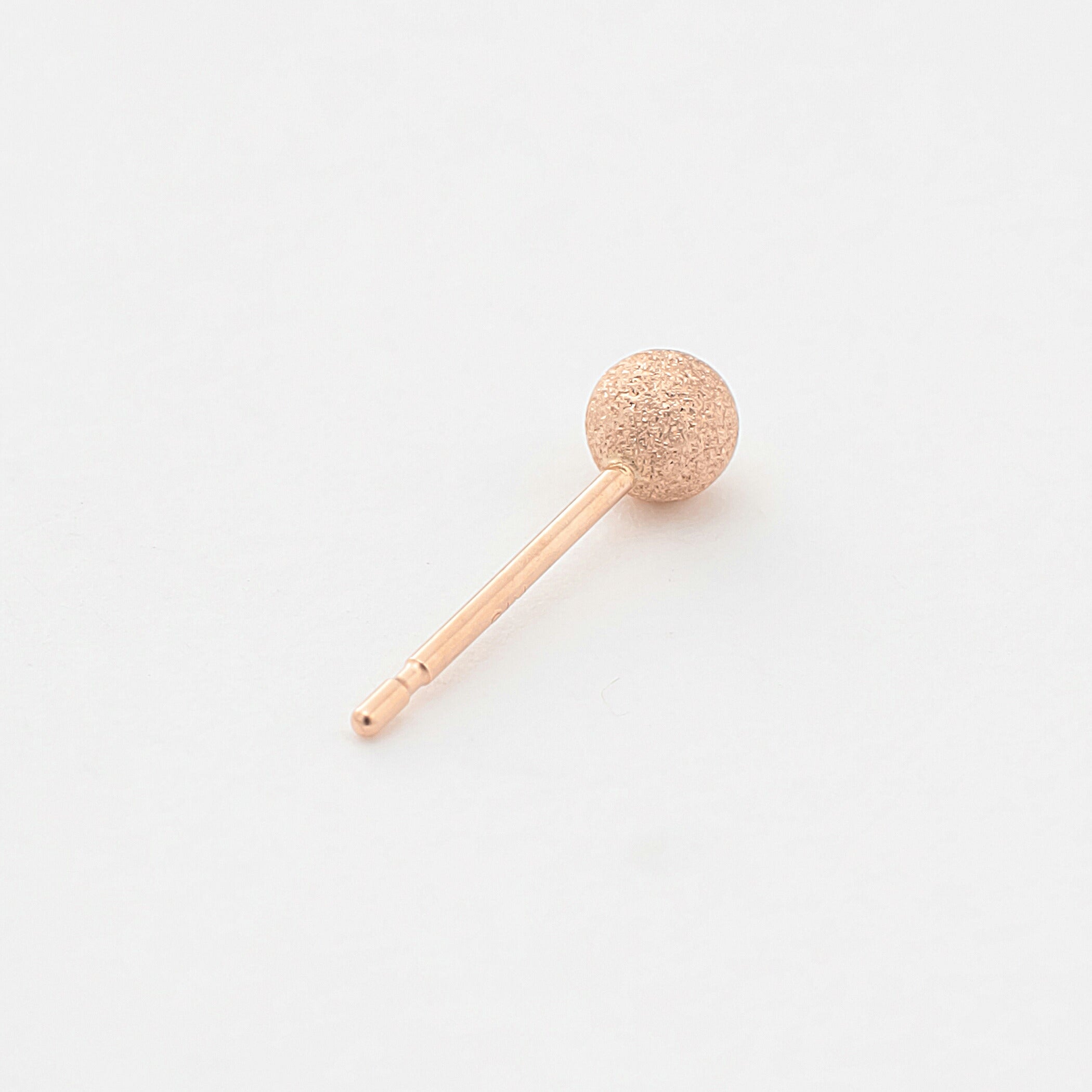 K18 ピンクゴールド 丸玉 ピアス(3mm)