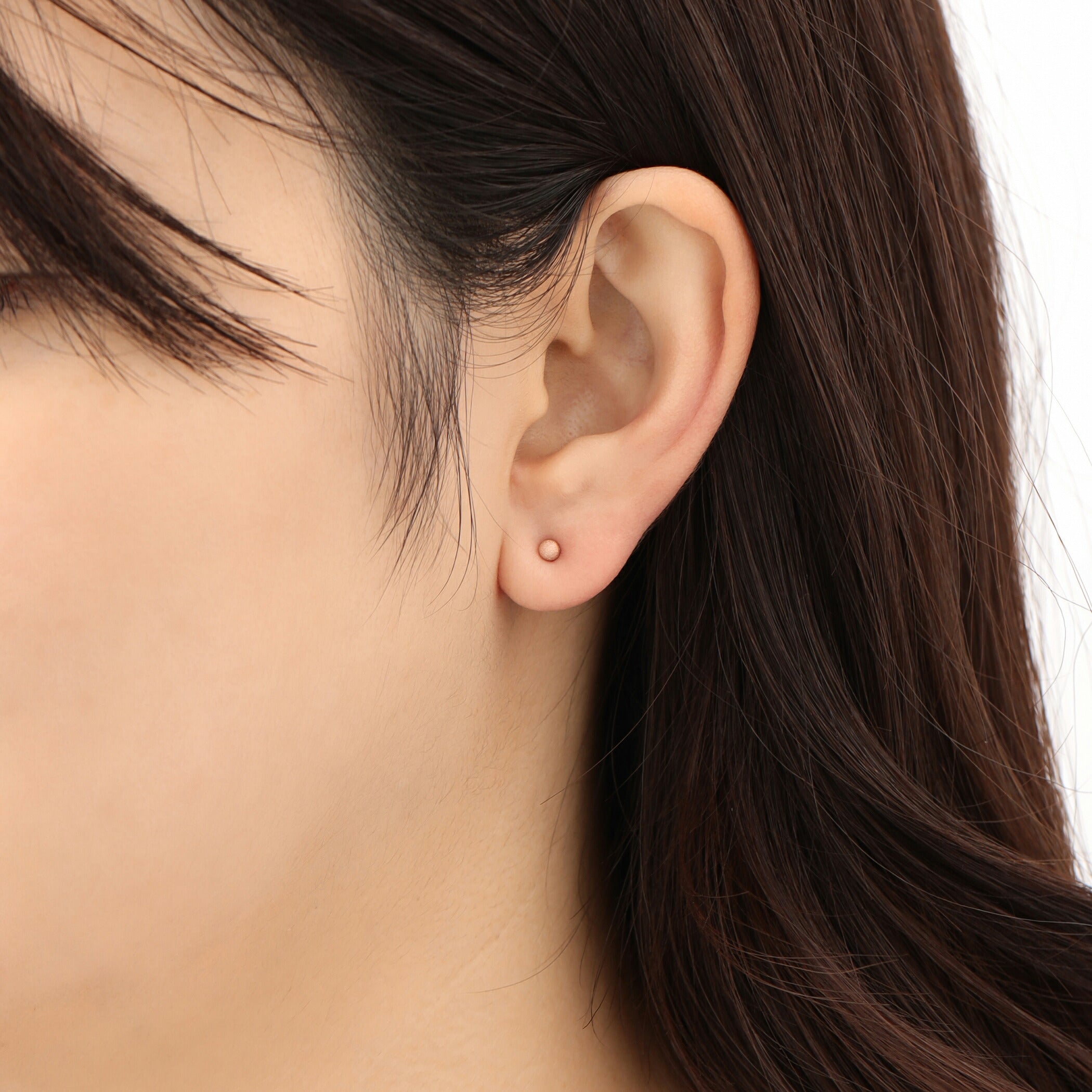 K18 ピンクゴールド 丸玉 ピアス(3mm)