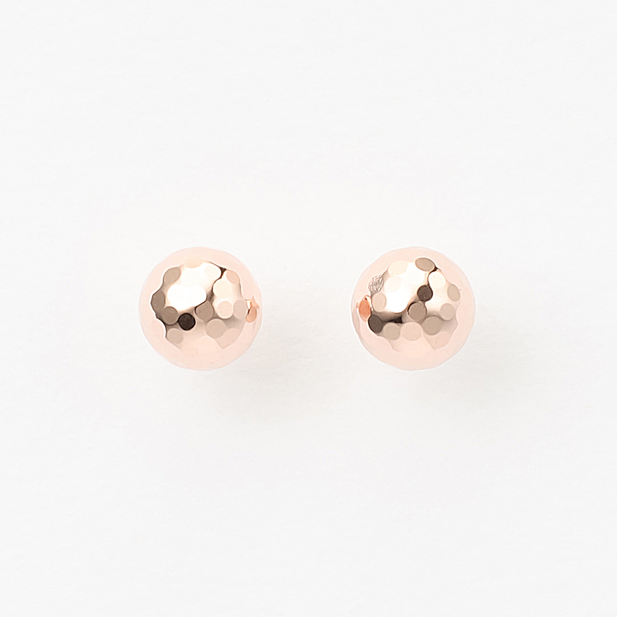 K10 ピンクゴールド 丸玉 ピアス(4mm)