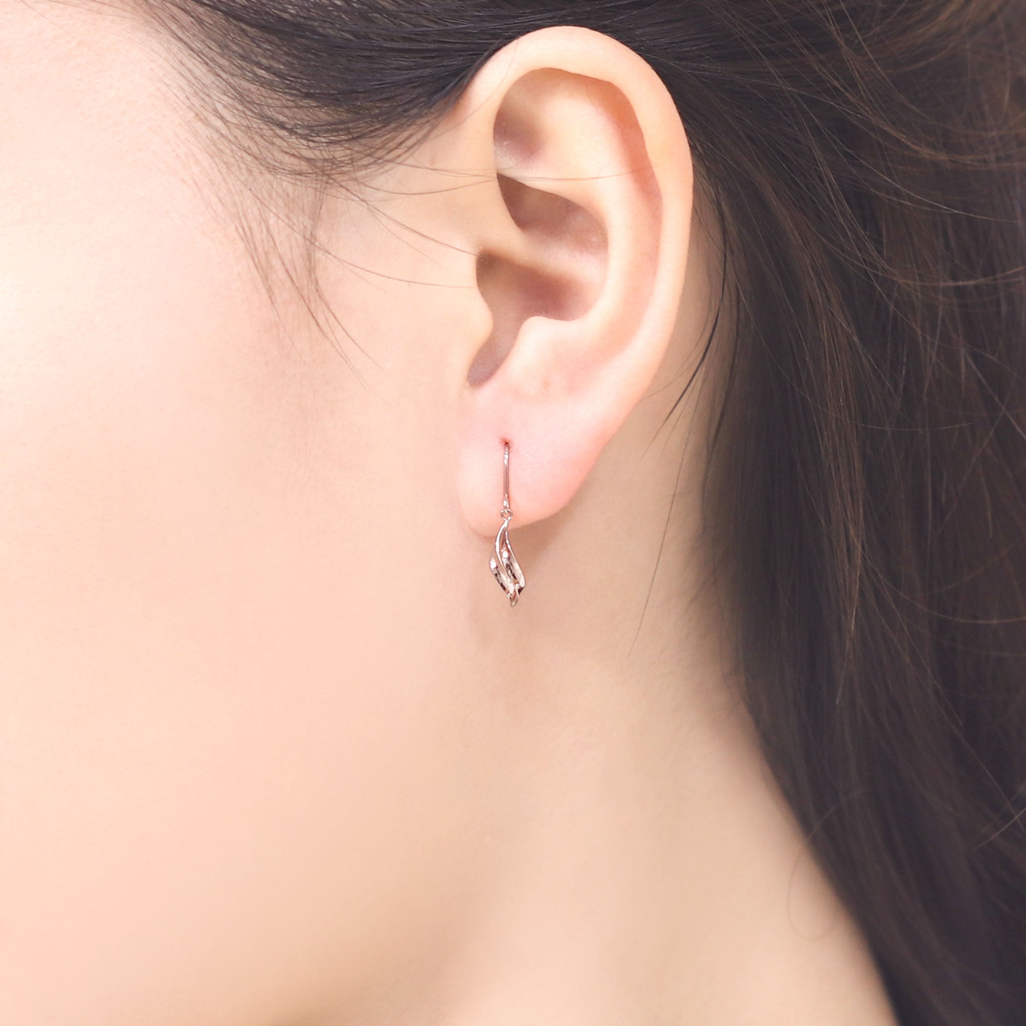 K10 ピンクゴールド フック ピアス