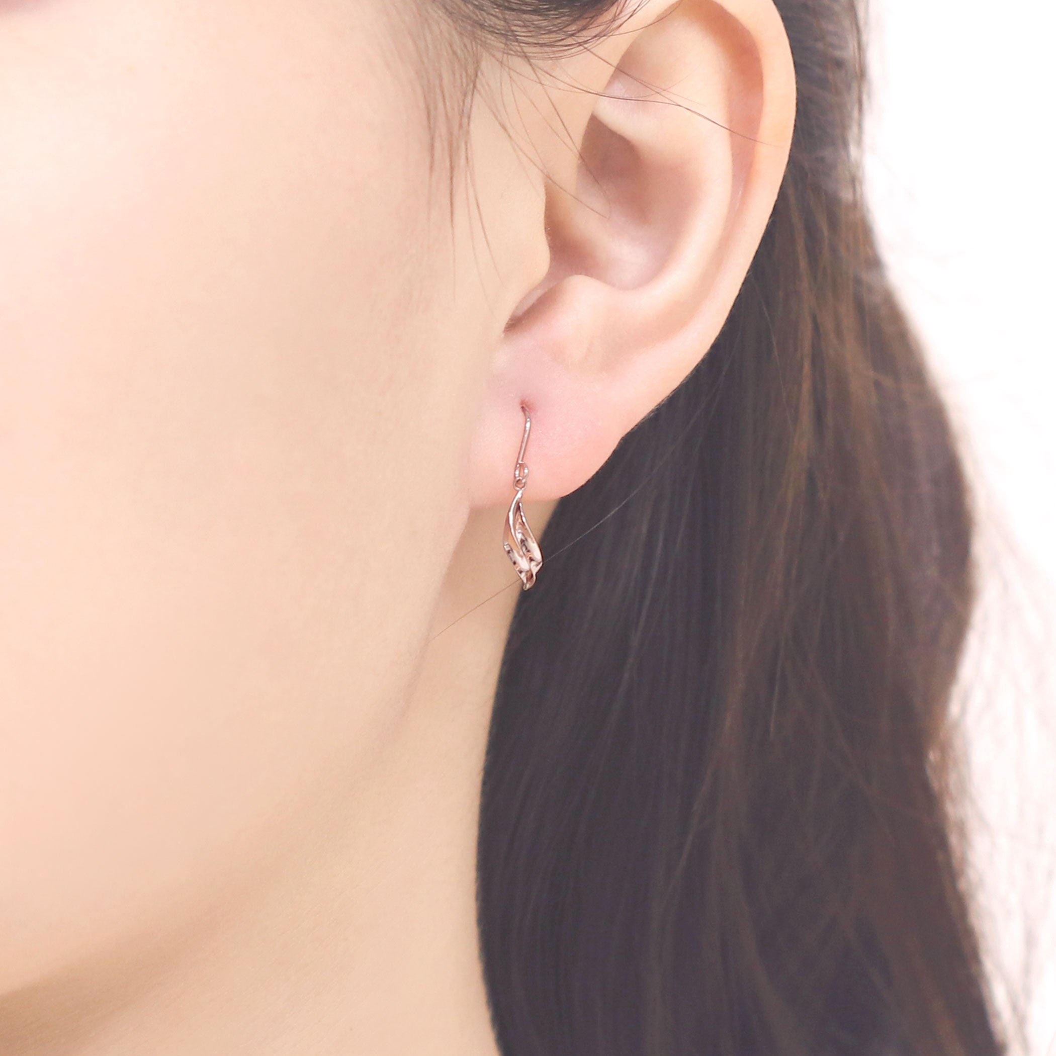 K10 ピンクゴールド フック ピアス