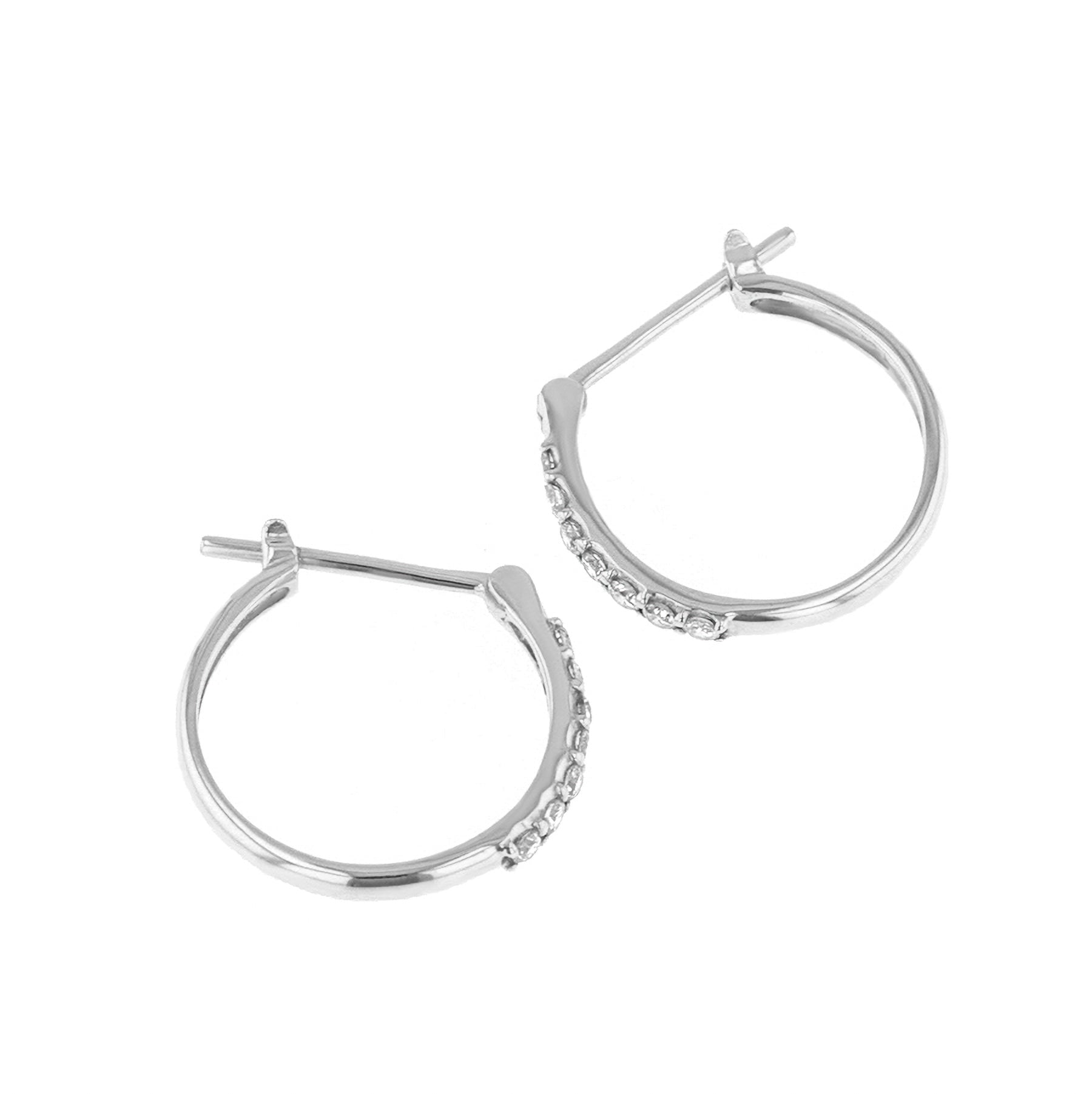【New!】PDPAOLA◆18kゴールドxダイアモンド フープピアス単品◆ Anita Ko Meryl ダイヤモンド フープピアス 18Kイエローゴールド