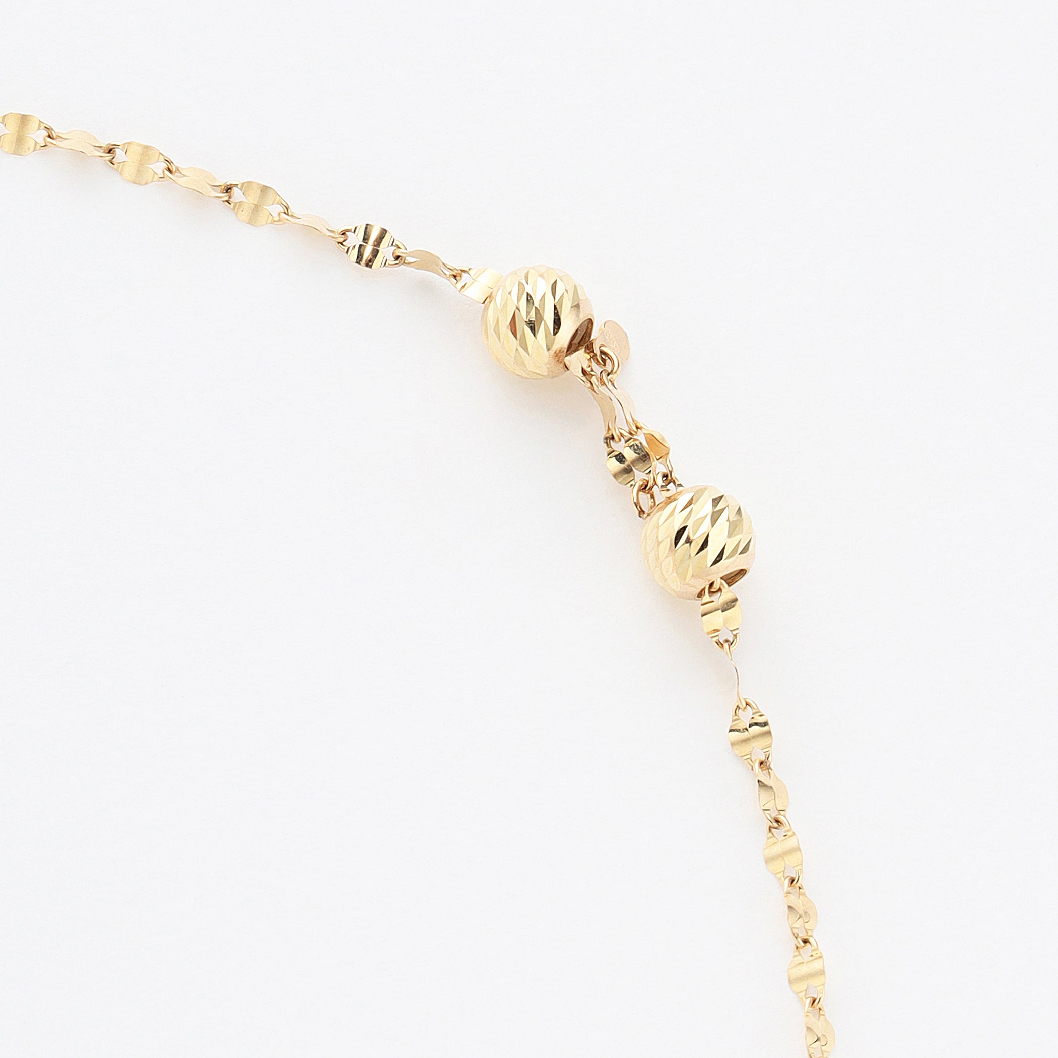 K10 イエローゴールド ロング デザインネックレス(70cm)