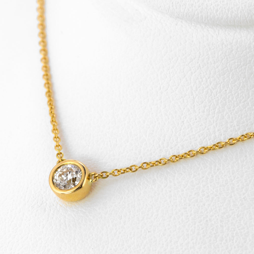 【WEB限定】K18 イエローゴールド ダイヤモンド ネックレス(0.25ct)