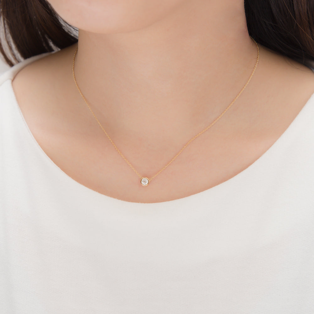 【WEB限定】K18 イエローゴールド ダイヤモンド ネックレス(0.25ct)