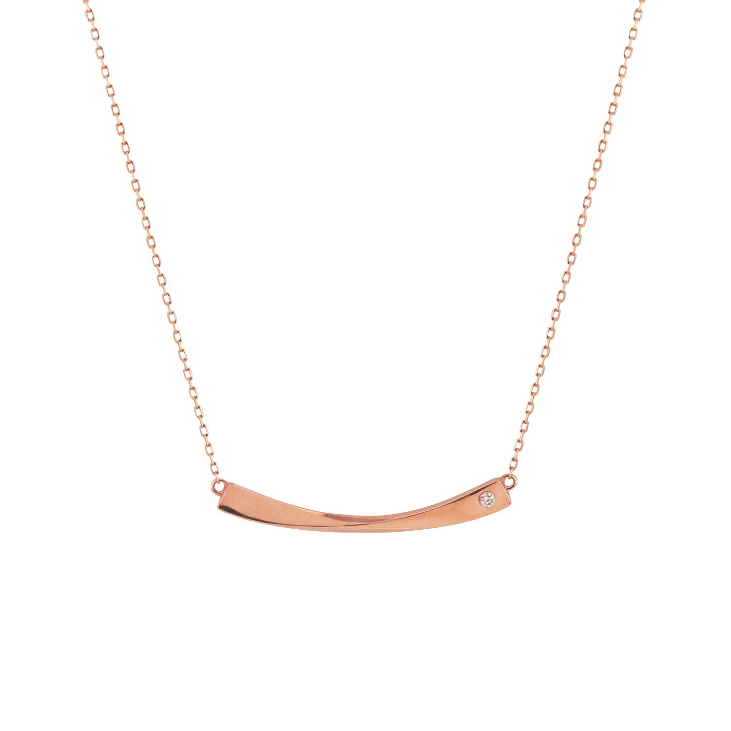 美品◆ Milluflora 10Kダイヤモンドピンクゴールドネックレス K10 ピンクゴールド ダイヤモンド ハート ネックレス