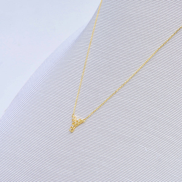 【WEB限定】K10 イエローゴールド ダイヤモンド イニシャル ネックレス(Y)