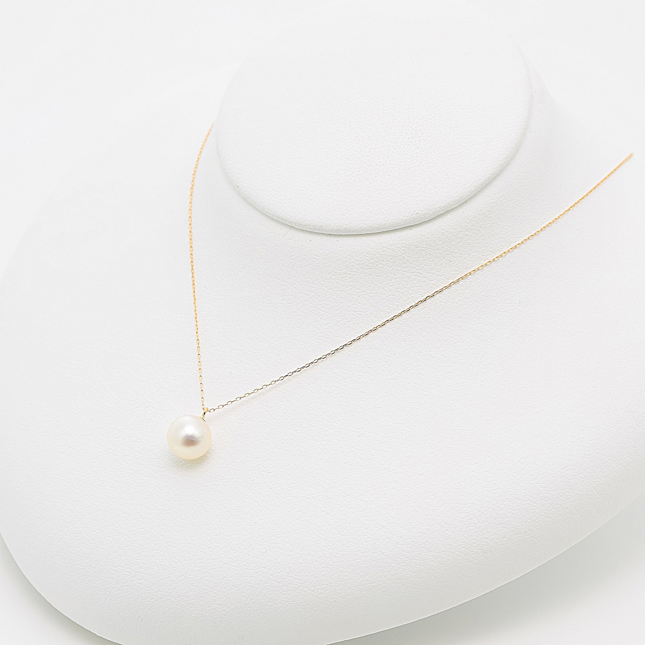 【WEB限定】6月誕生石 K10 イエローゴールド あこや真珠 ネックレス