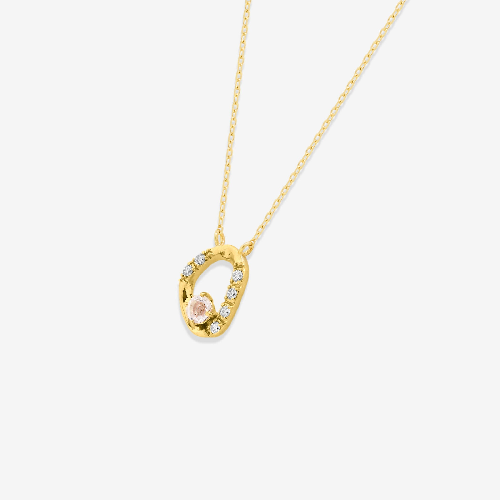 【Milluflora公式サイト限定】6月誕生石 K10 イエローゴールド ムーンストーン ネックレス